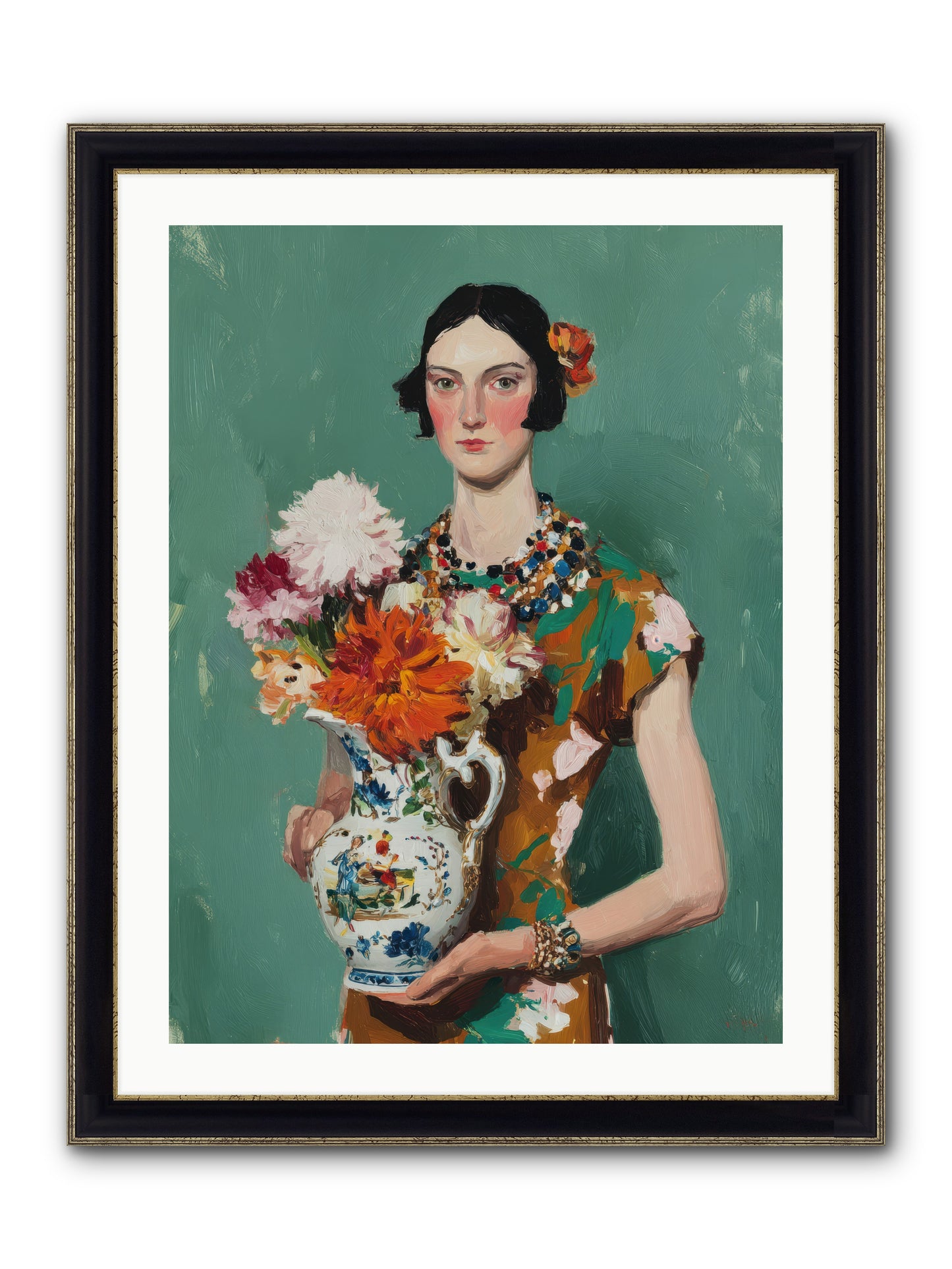 Heirloom Bloom — Heirloom-Bloom-24x32-Framed-Print-Black-Gold.jpg