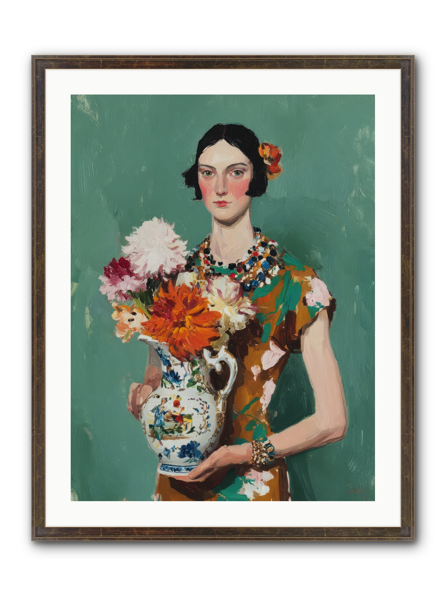 Heirloom Bloom — Heirloom-Bloom-24x32-Framed-Print-Slimwoods-Black-Gold.jpg