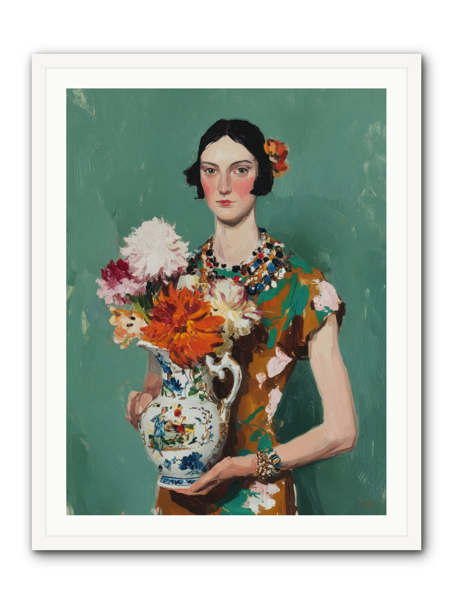 Heirloom Bloom — Heirloom-Bloom-30x40-Framed-Print-White.jpg