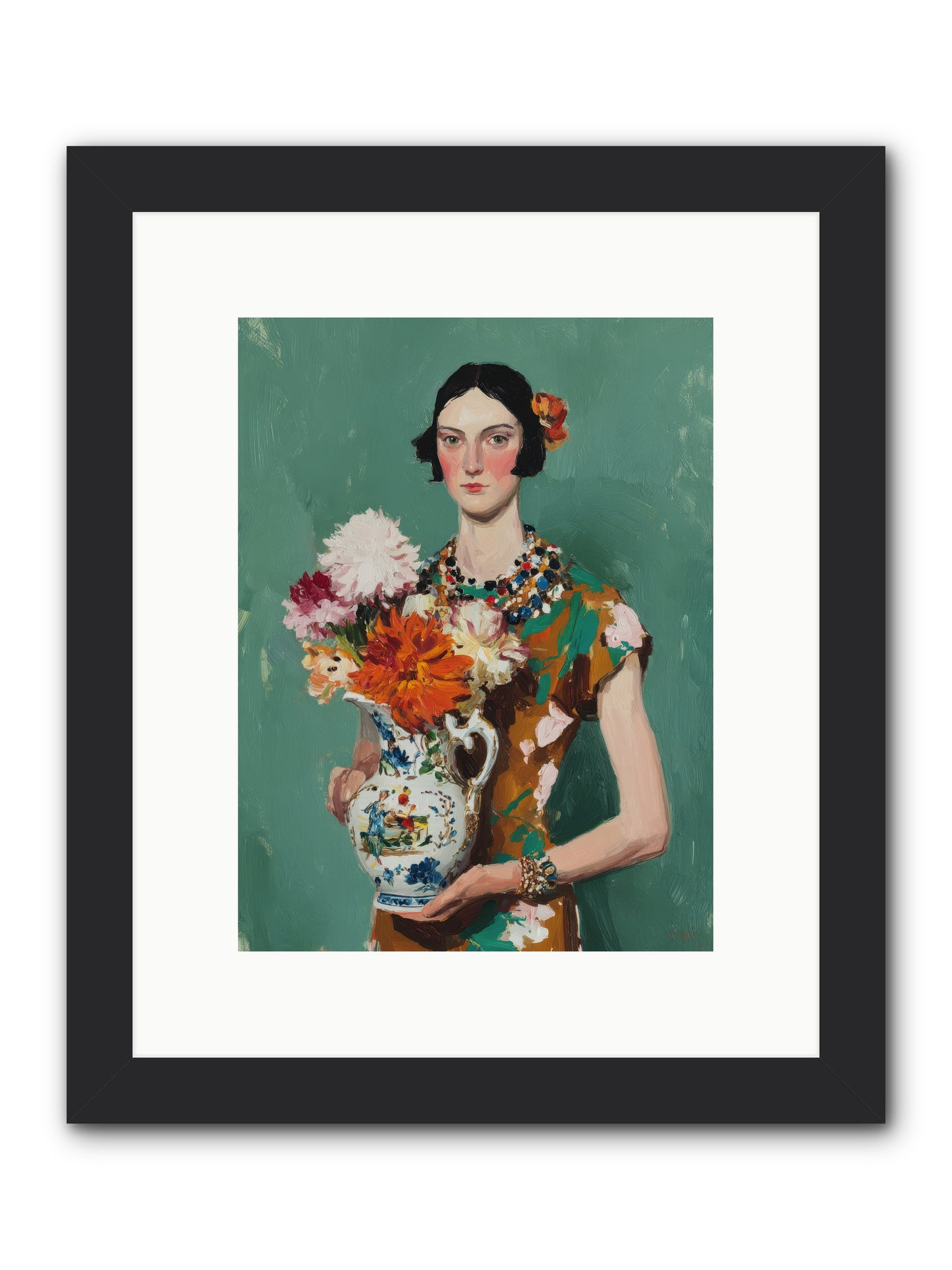 Heirloom Bloom — Heirloom-Bloom-9x12-Framed-Print-Black.jpg