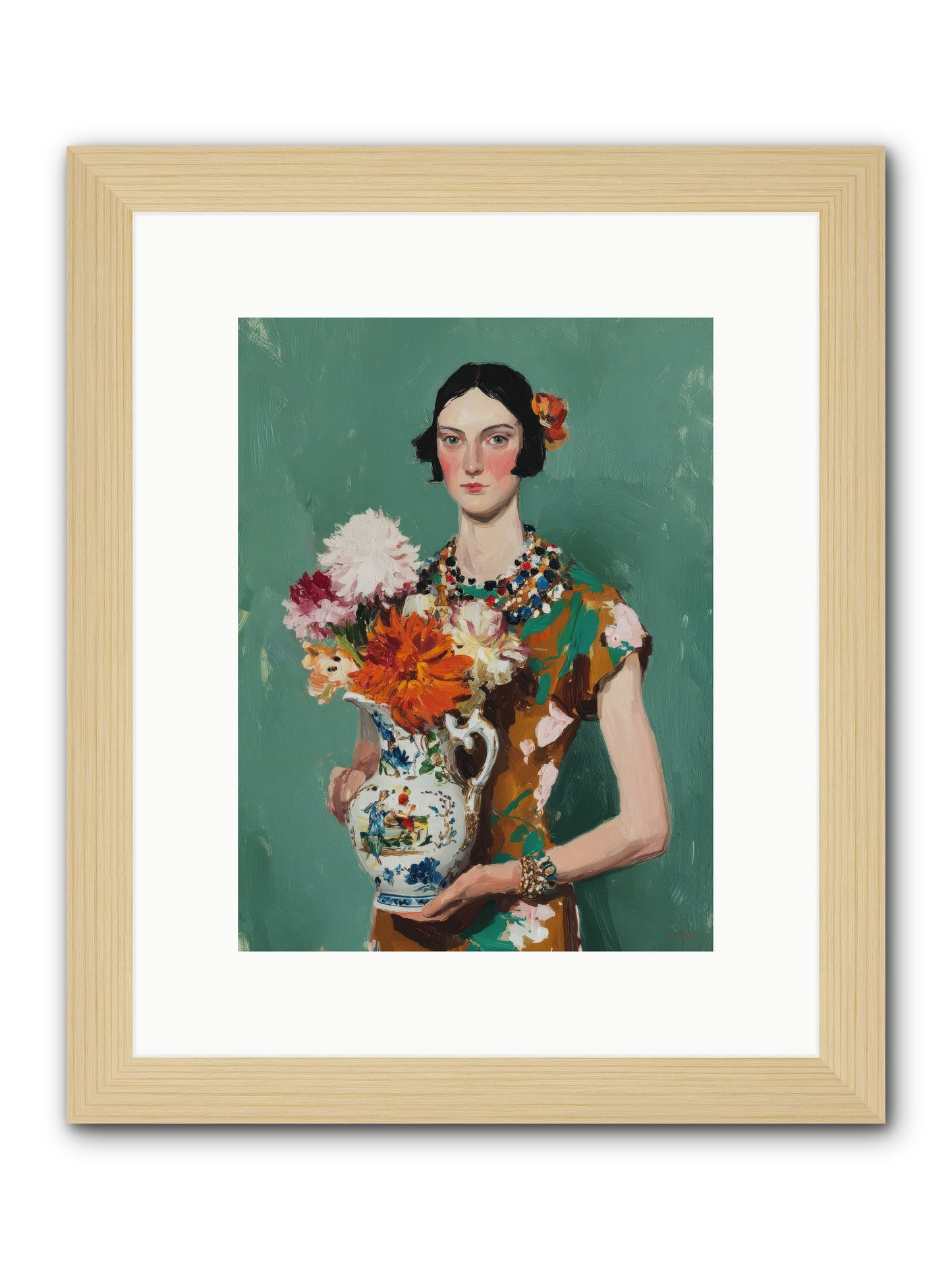 Heirloom Bloom — Heirloom-Bloom-9x12-Framed-Print-Natural.jpg