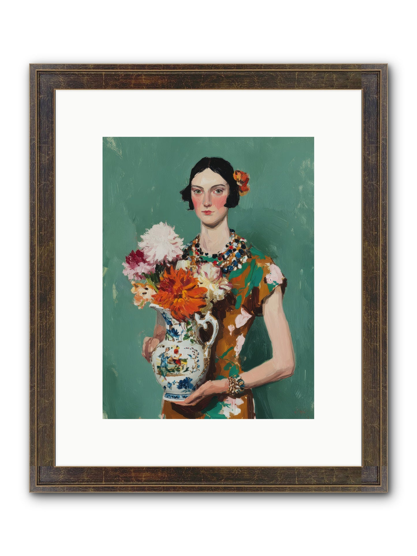Heirloom Bloom — Heirloom-Bloom-9x12-Framed-Print-Slimwoods-Black-Gold.jpg