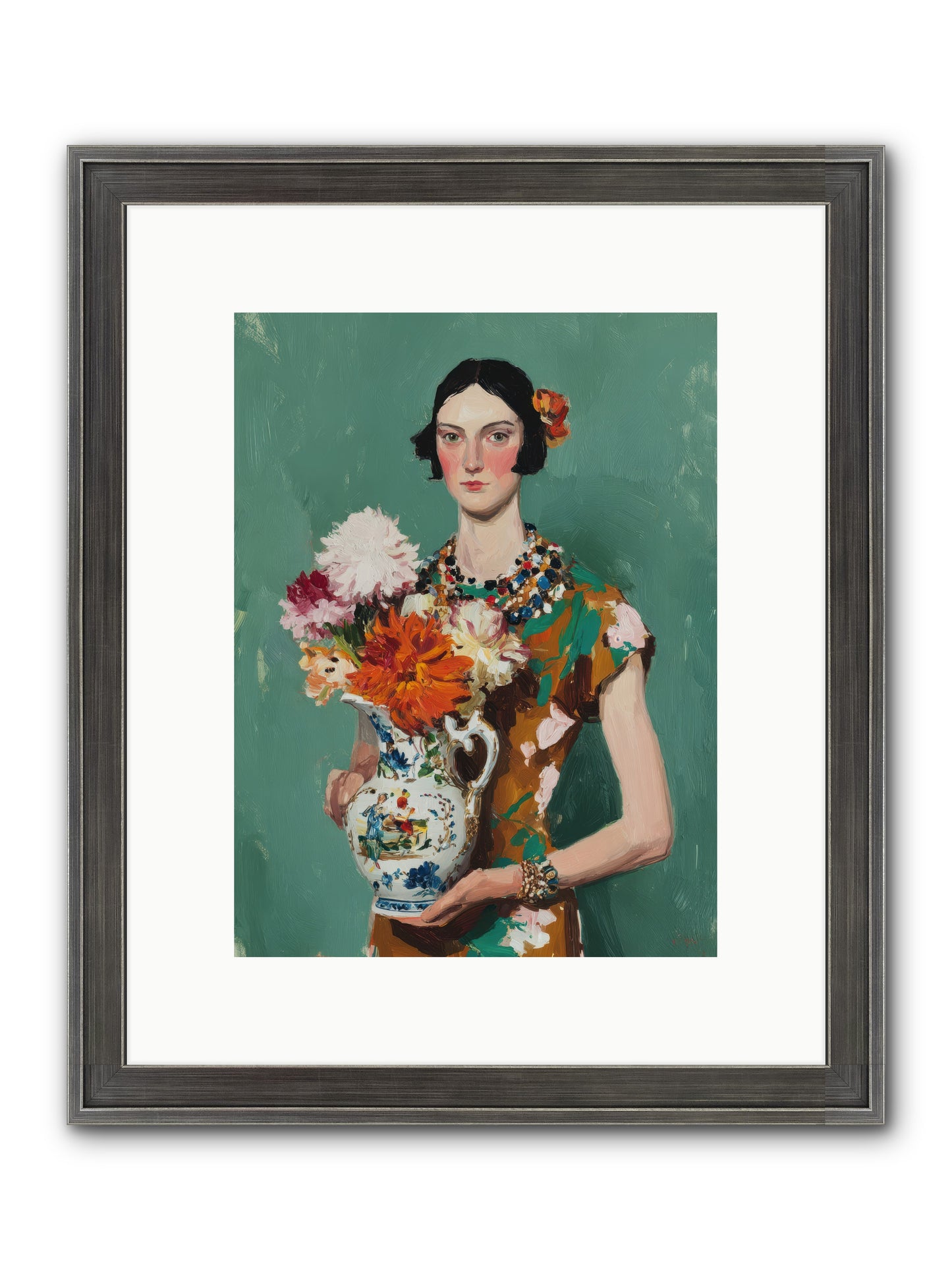 Heirloom Bloom — Heirloom-Bloom-9x12-Framed-Print-Slimwoods-Black-Silver.jpg