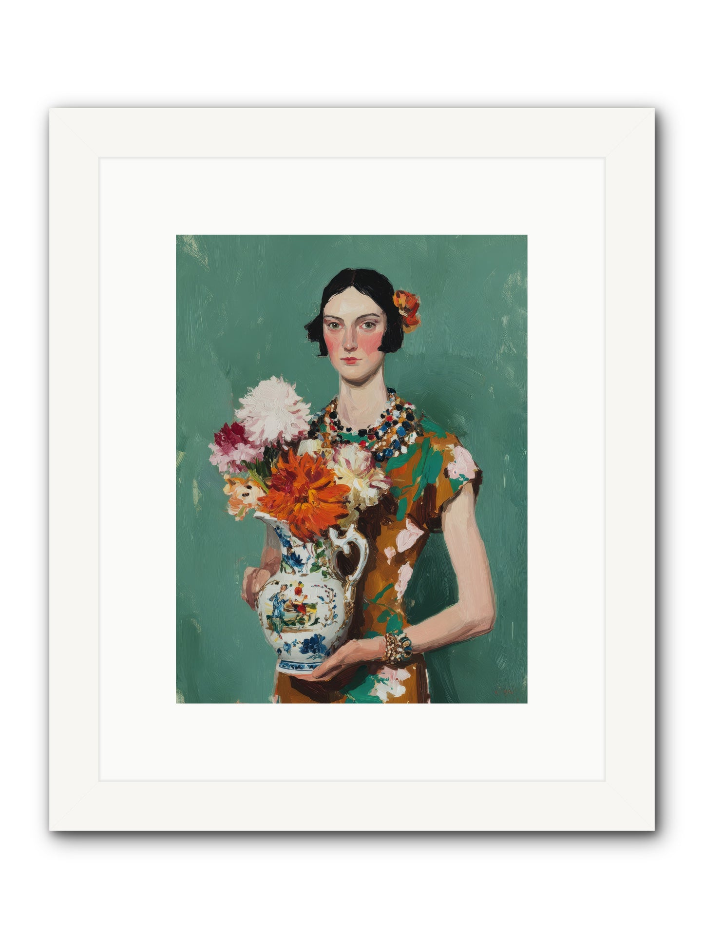 Heirloom Bloom — Heirloom-Bloom-9x12-Framed-Print-White.jpg