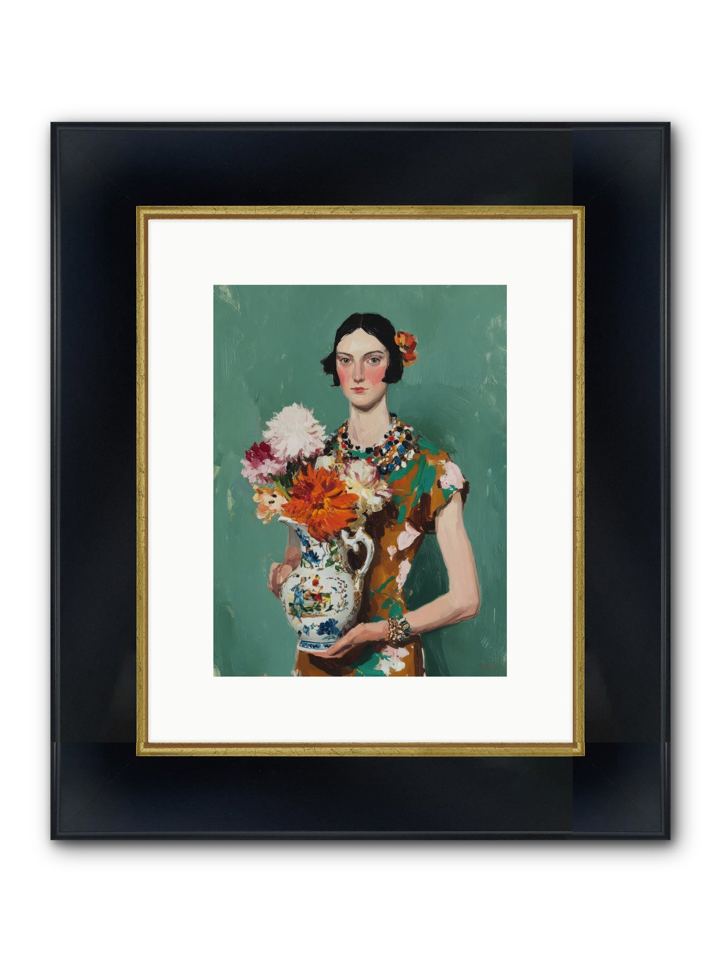 Heirloom Bloom — Heirloom-Bloom-9x12-Framed-Print-Wide-Black-w-Gold.jpg