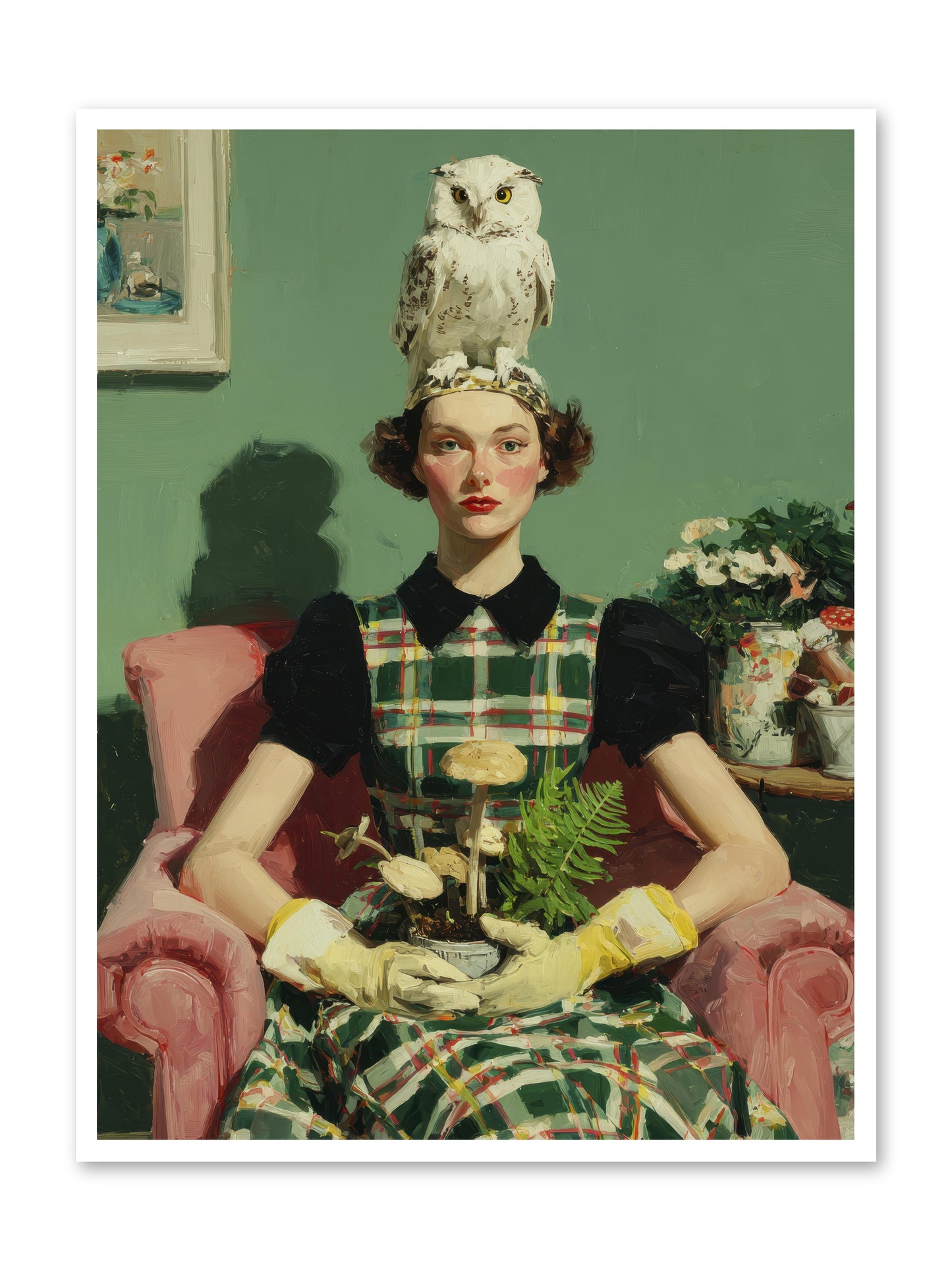 Her Afternoon Devotions -- Loose Canvas Print 36x48