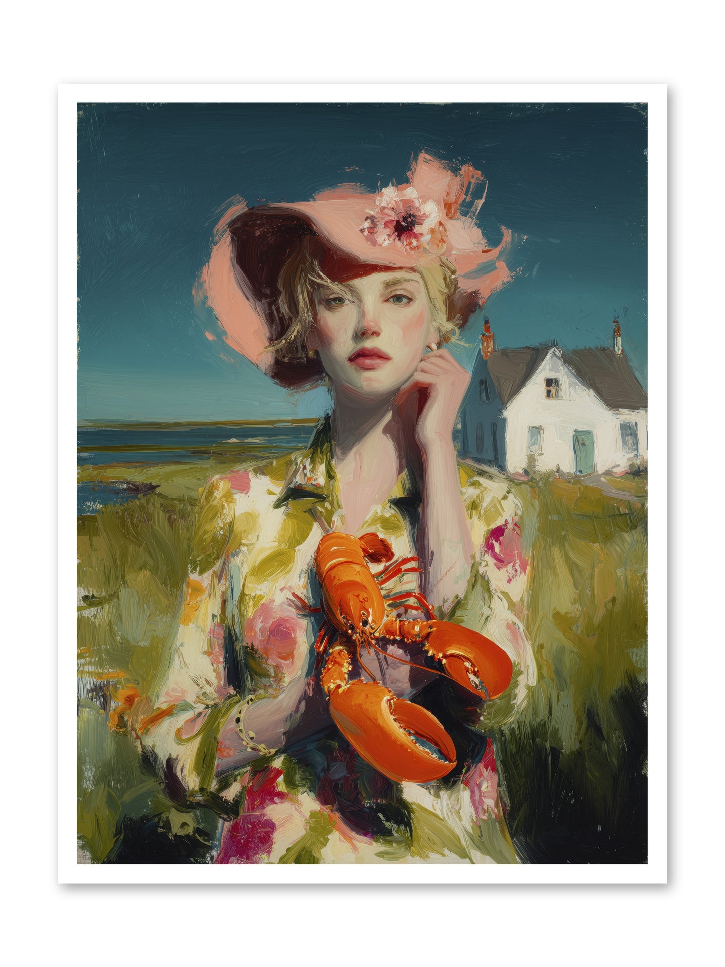 Her Coastal Heart -- Paper Print 30x40