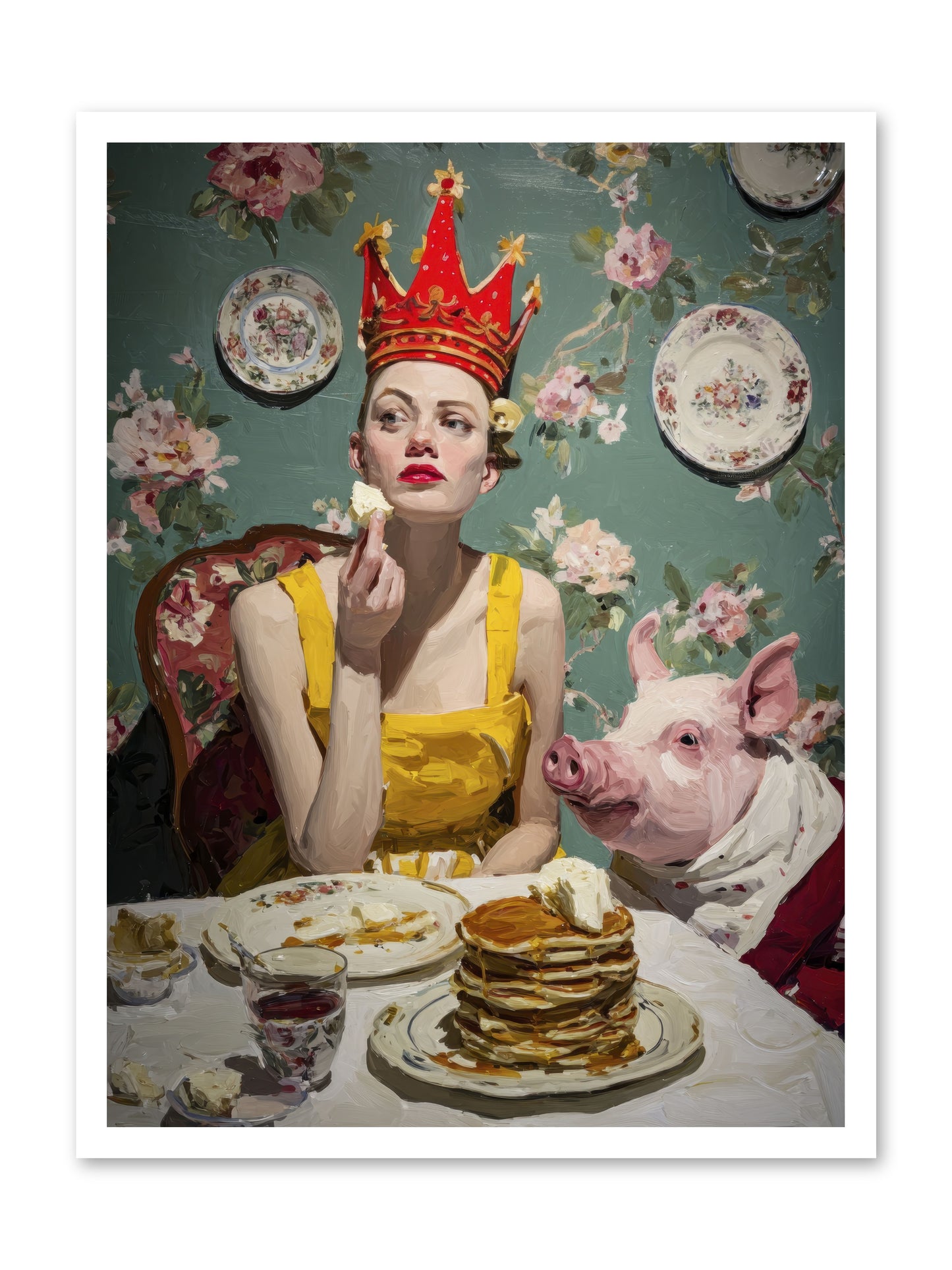 Her Flapjack Majesty's Court -- Paper Print 24x32