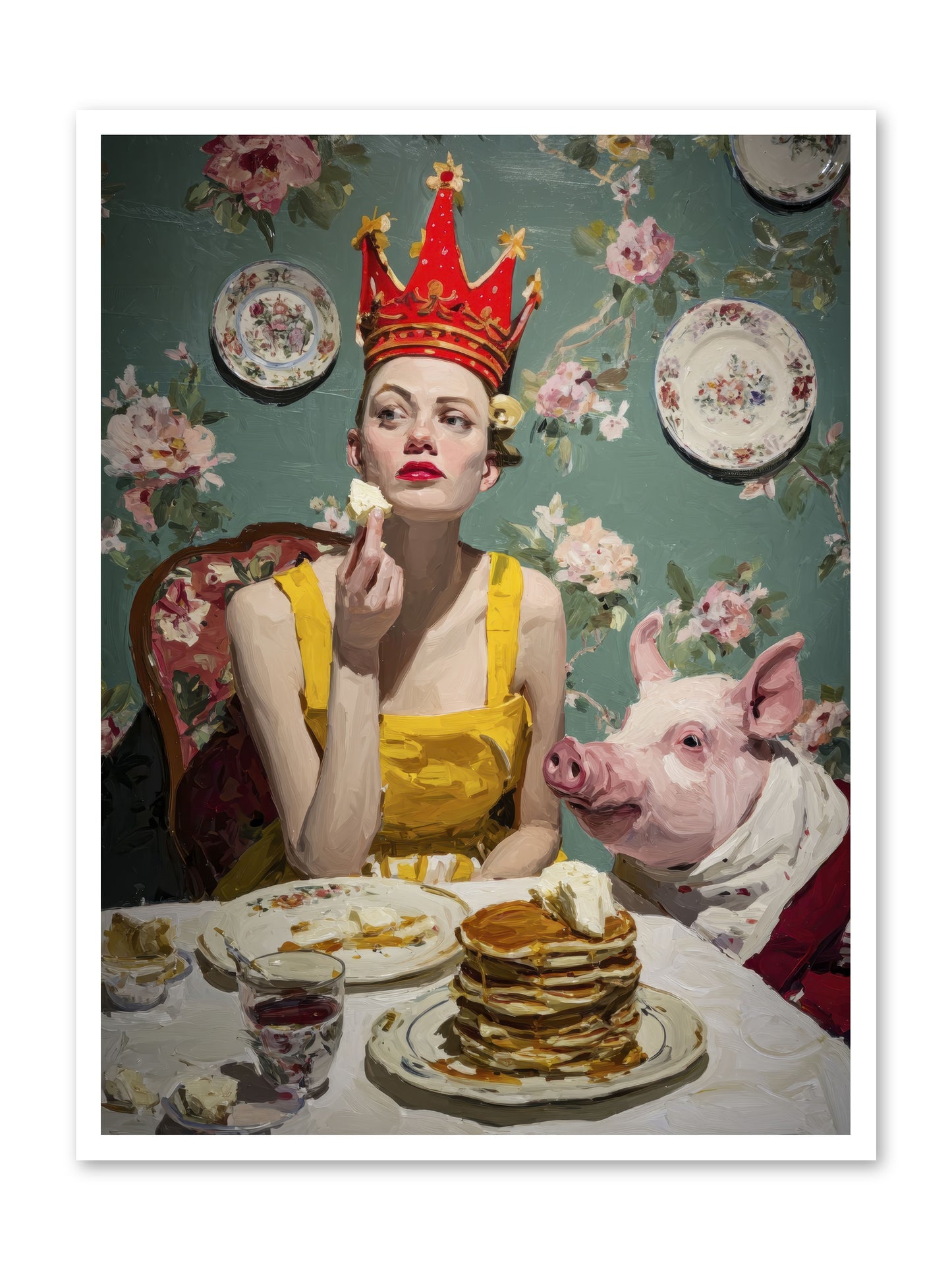 Her Flapjack Majesty's Court -- Paper Print 30x40