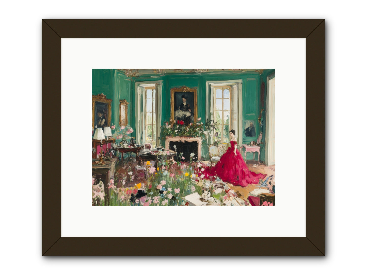 Her Garden Couldn't WaitRez2 -- Framed Print - Black 12x9