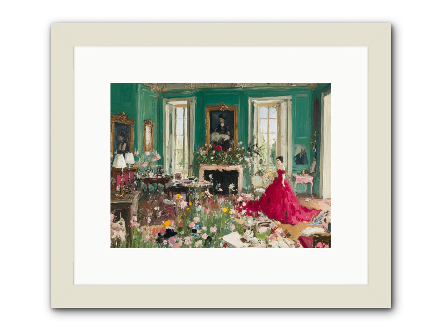 Her Garden Couldn't WaitRez2 -- Framed Print - White 12x9