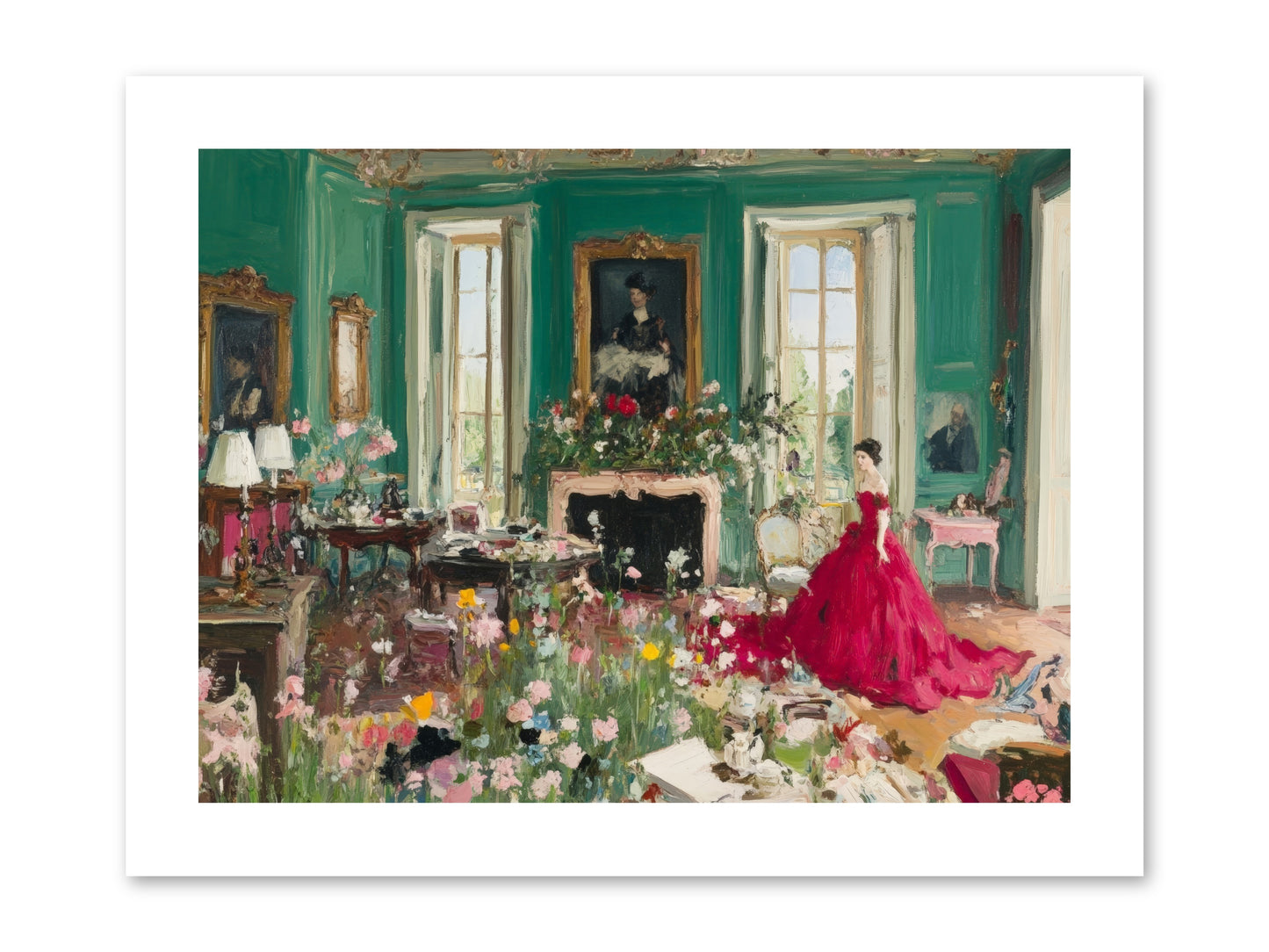 Her Garden Couldn't WaitRez2 -- Paper Print 12x9