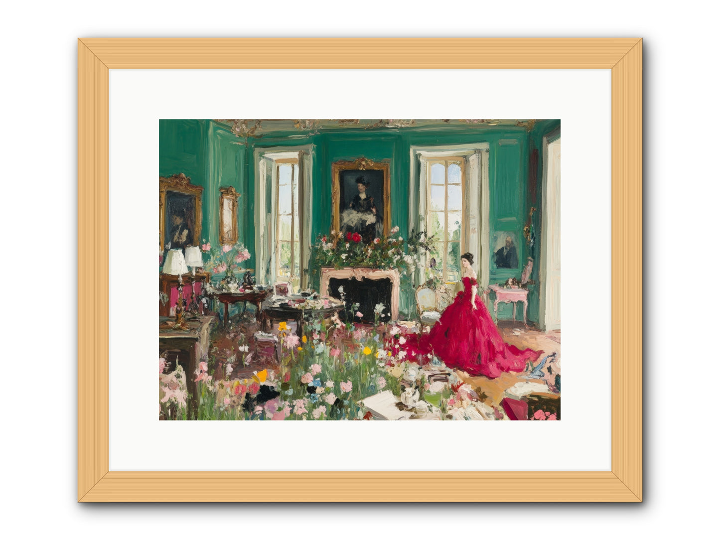 Her Garden Couldn't WaitRez2 -- Framed Print - Natural 16x12