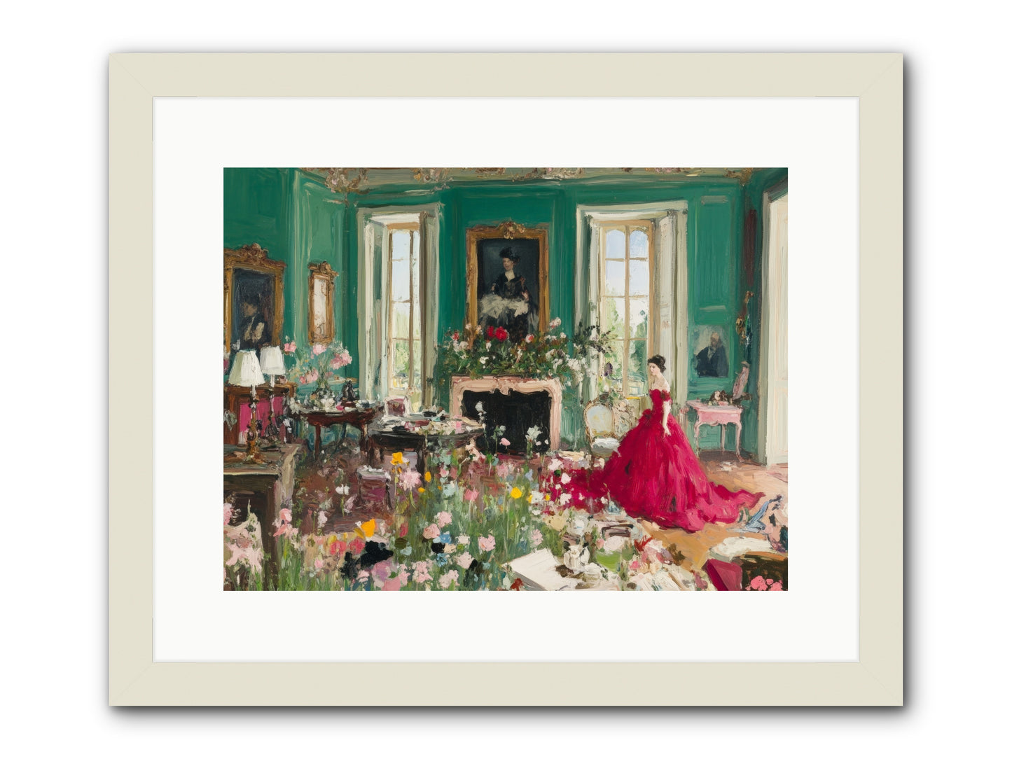 Her Garden Couldn't WaitRez2 -- Framed Print - White 16x12