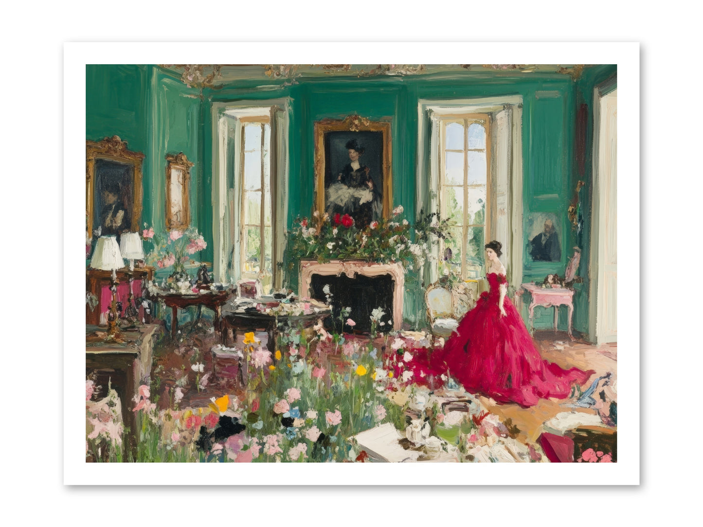 Her Garden Couldn't WaitRez2 -- Paper Print 24x18