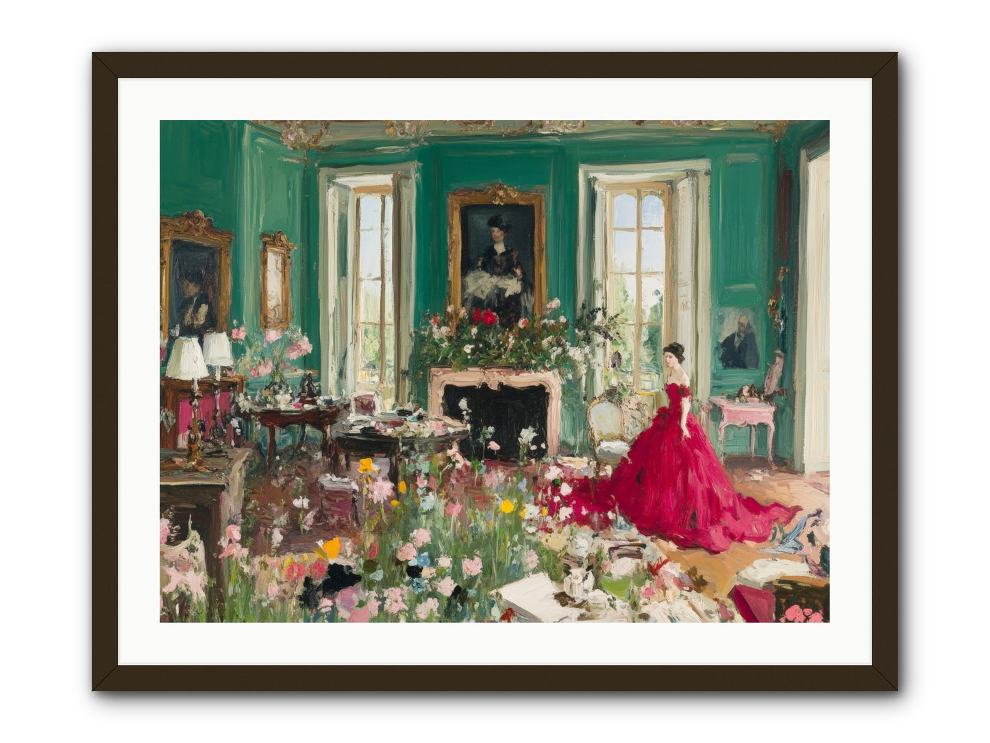 Her Garden Couldn't WaitRez2 -- Framed Print - Black 32x24