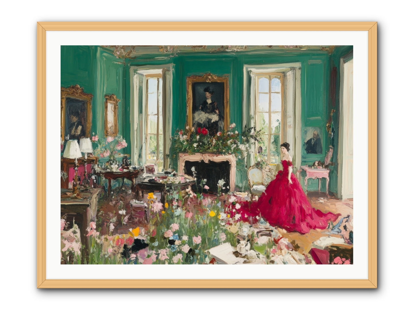 Her Garden Couldn't WaitRez2 -- Framed Print - Natural 40x30