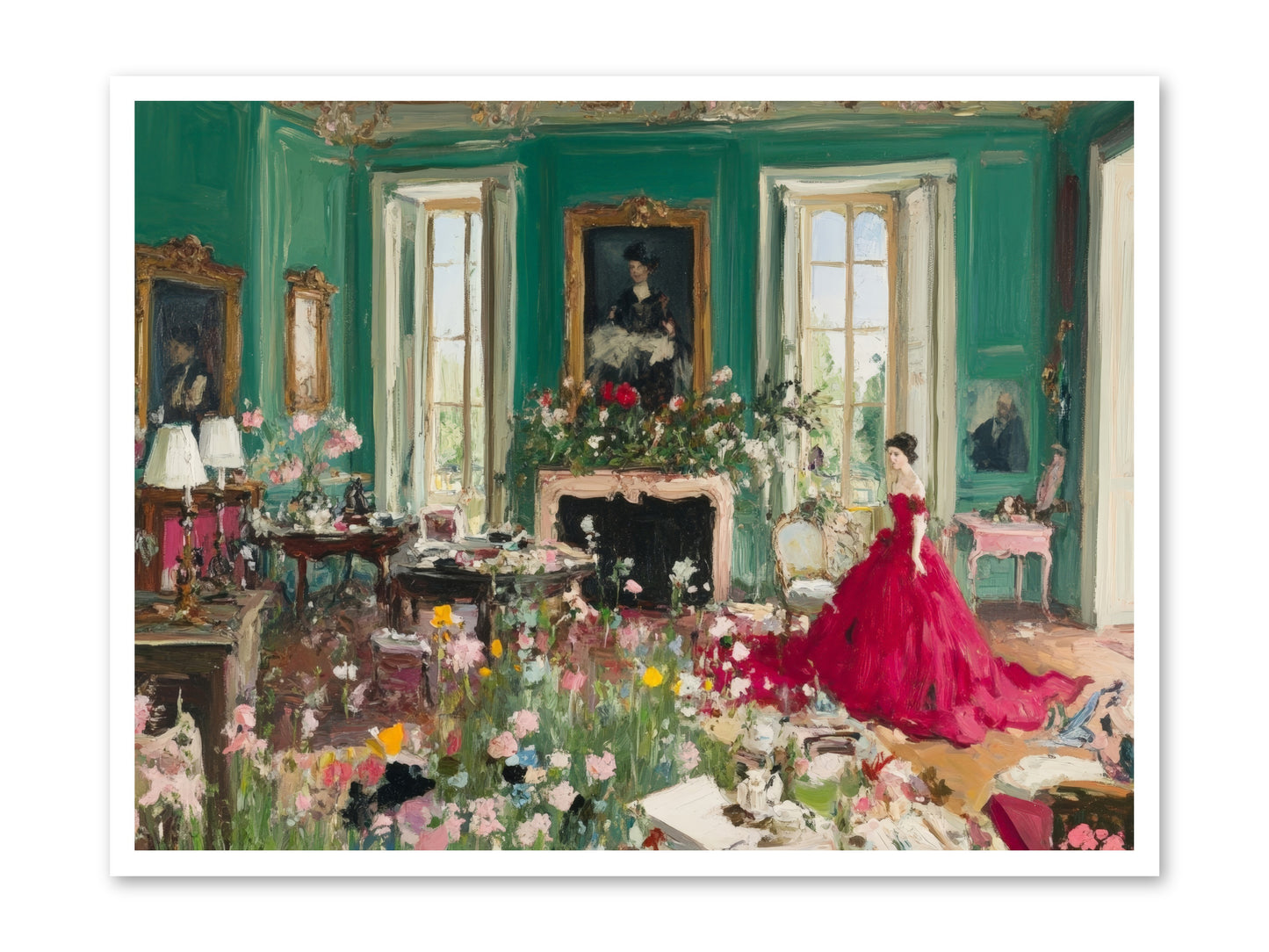 Her Garden Couldn't WaitRez2 -- Loose Canvas Print 40x30