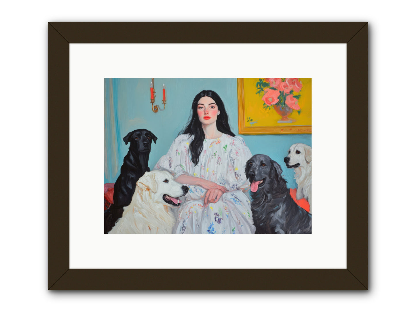 Her Hours Were SilverREZ -- Framed Print - Black 12x9