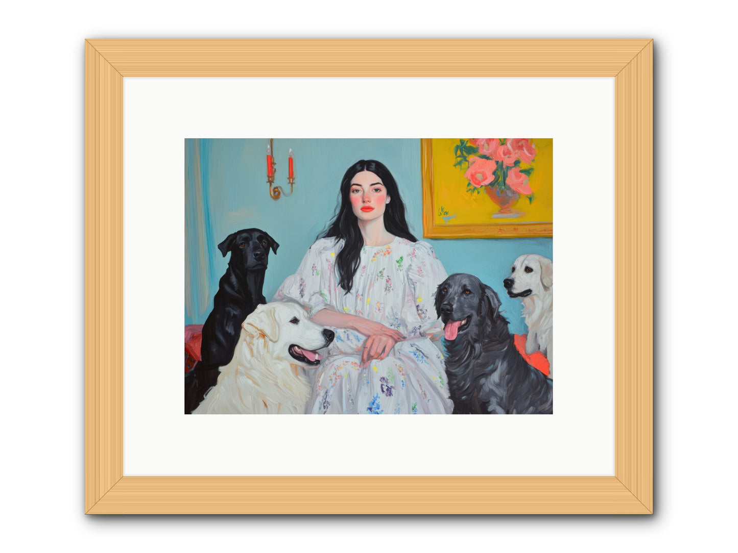Her Hours Were SilverREZ -- Framed Print - Natural 12x9