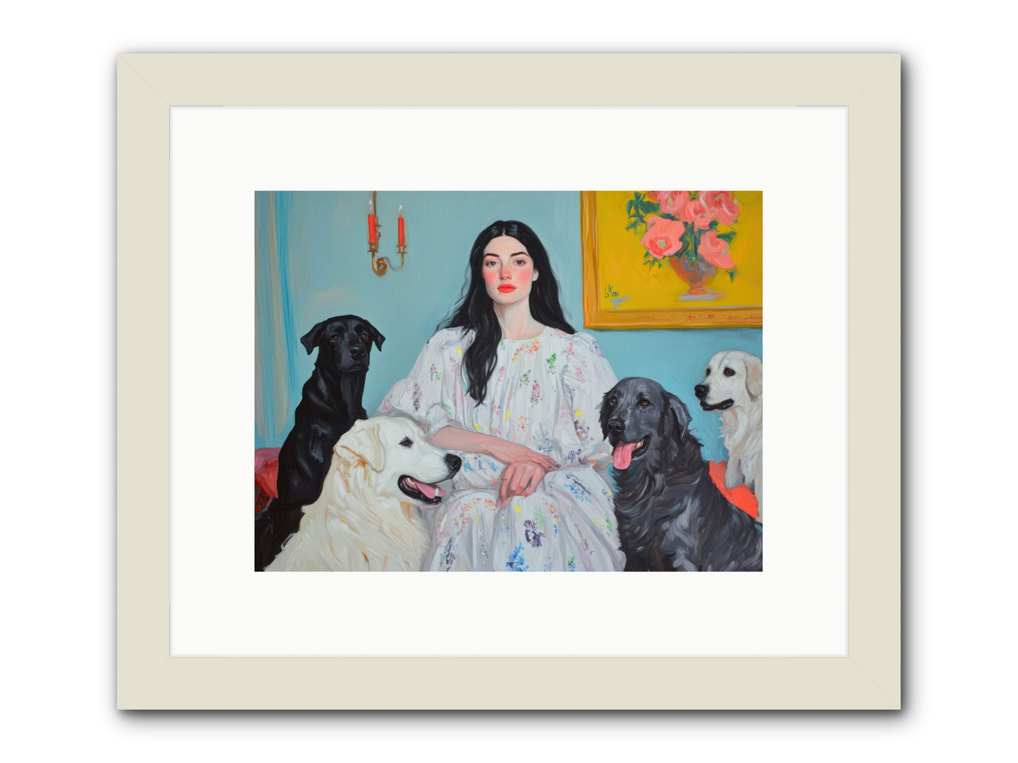 Her Hours Were SilverREZ -- Framed Print - White 12x9