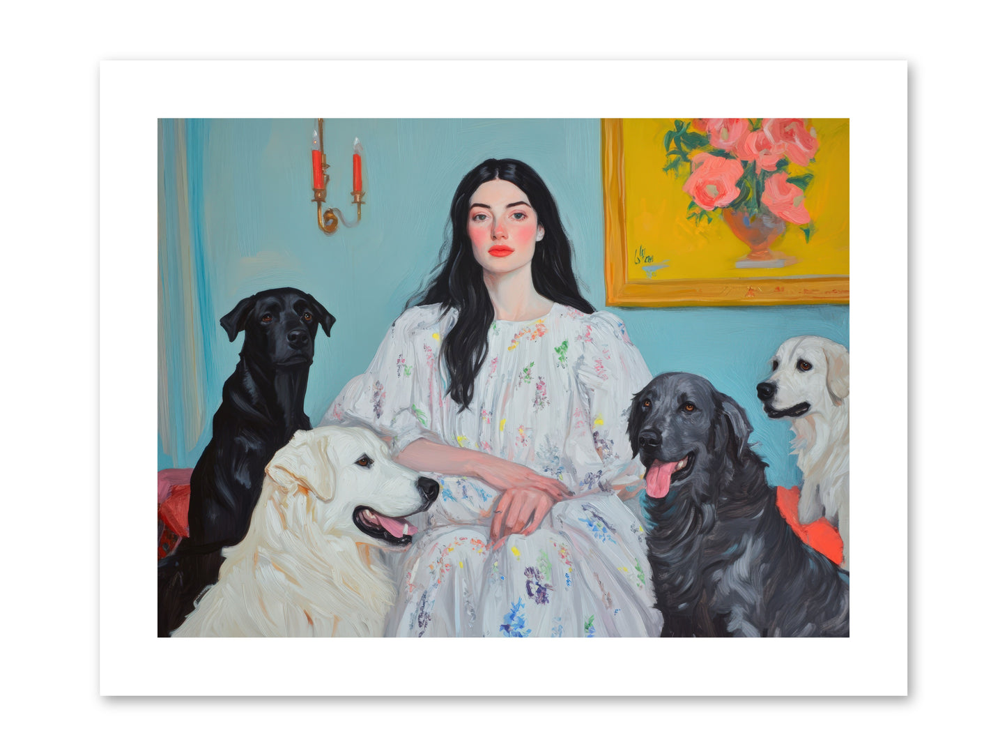 Her Hours Were SilverREZ -- Paper Print 12x9