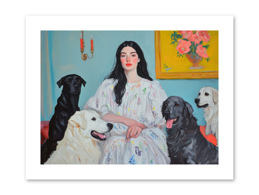 Her Hours Were SilverREZ -- Paper Print 12x9
