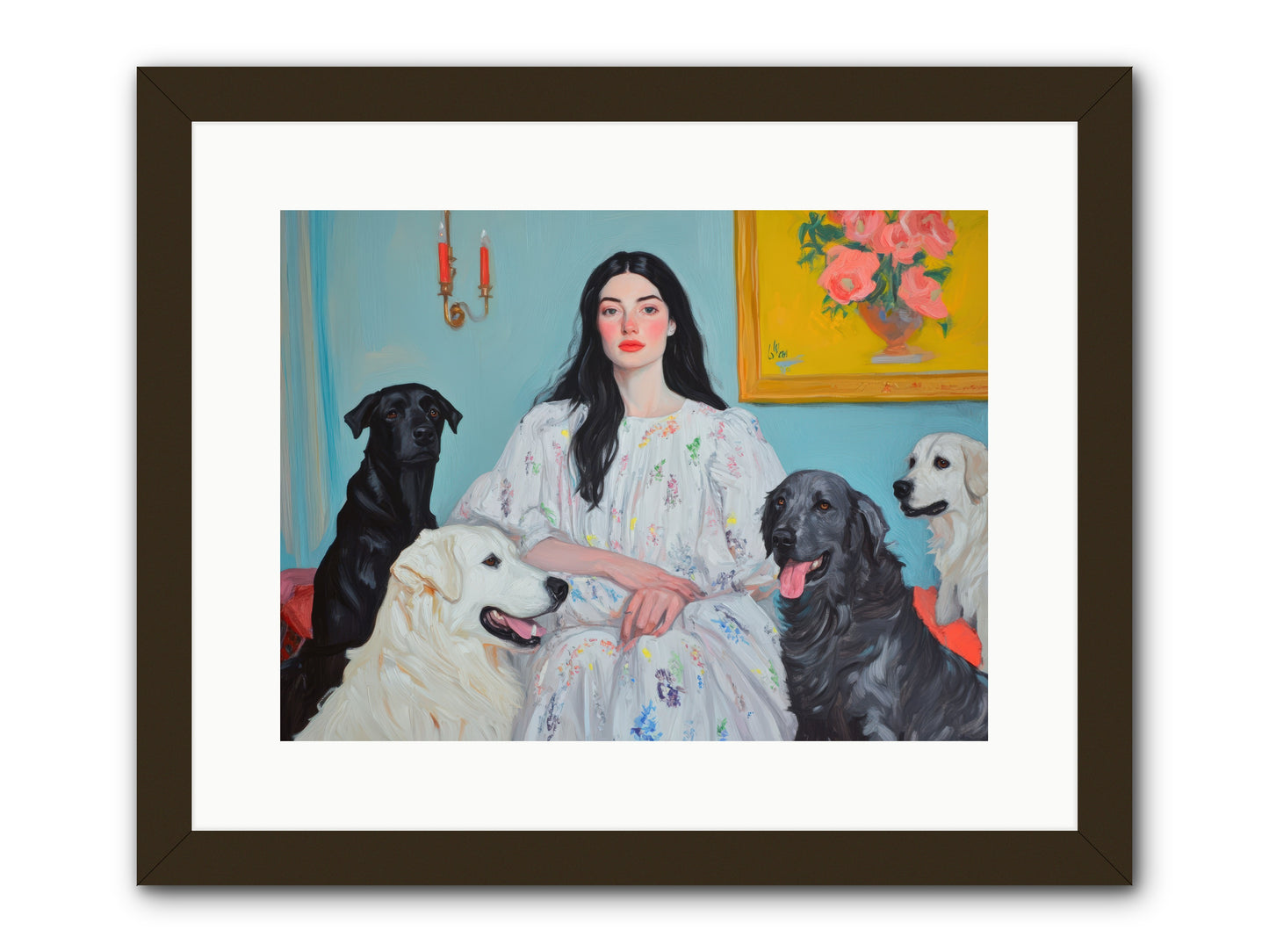 Her Hours Were SilverREZ -- Framed Print - Black 16x12