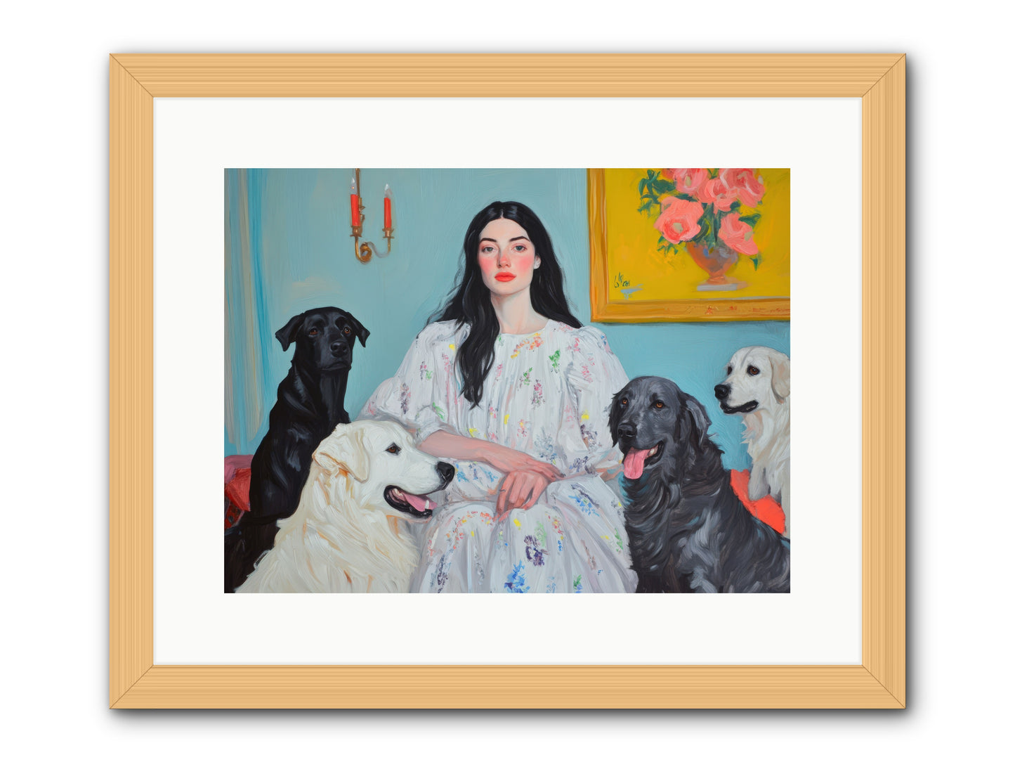 Her Hours Were SilverREZ -- Framed Print - Natural 16x12