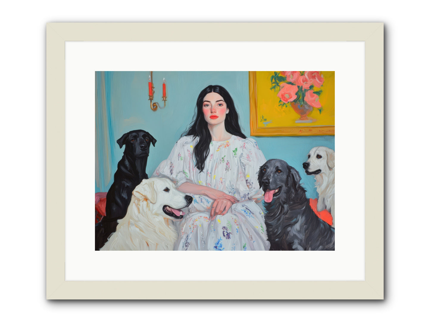 Her Hours Were SilverREZ -- Framed Print - White 16x12