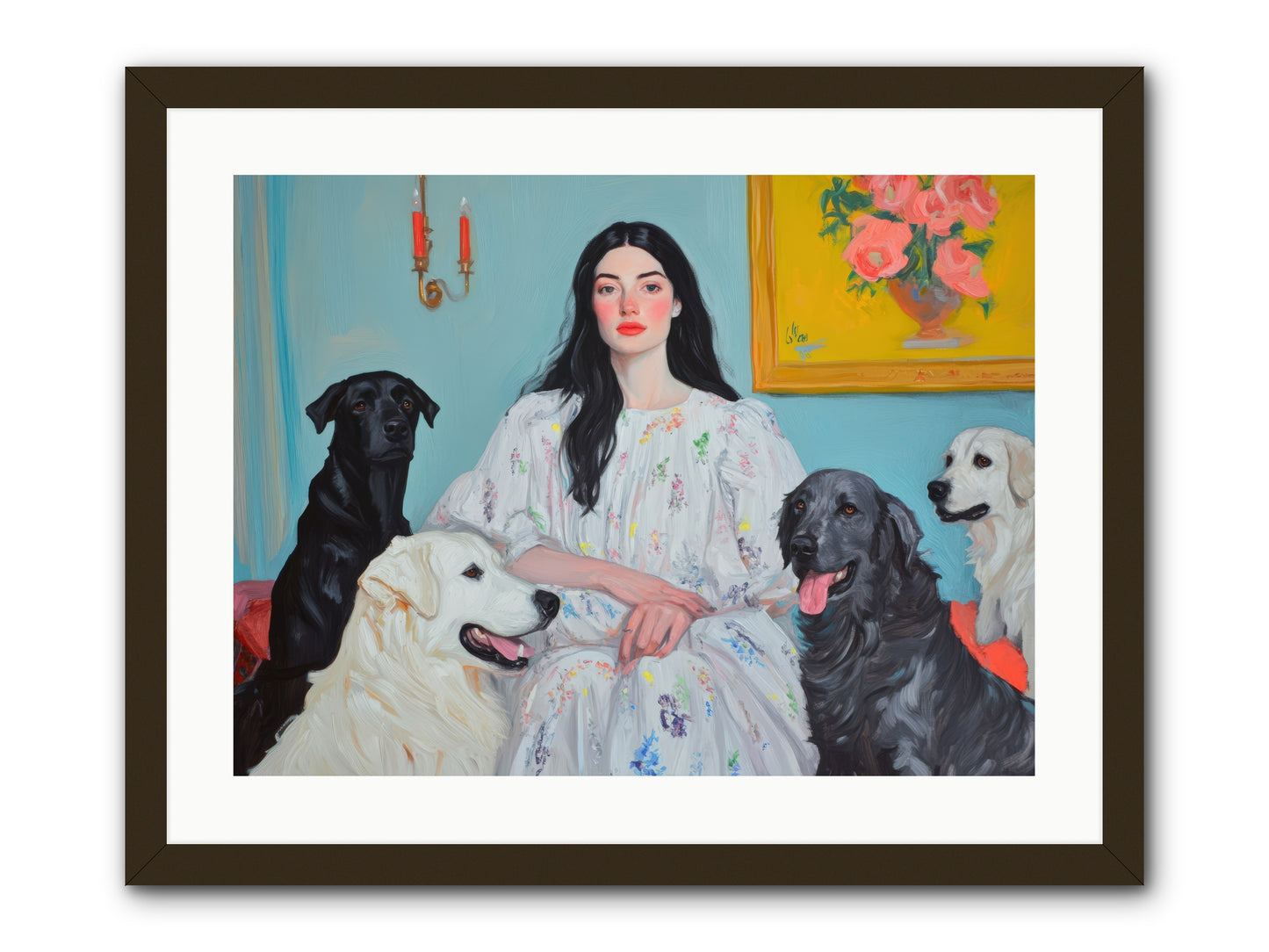 Her Hours Were SilverREZ -- Framed Print - Black 24x18