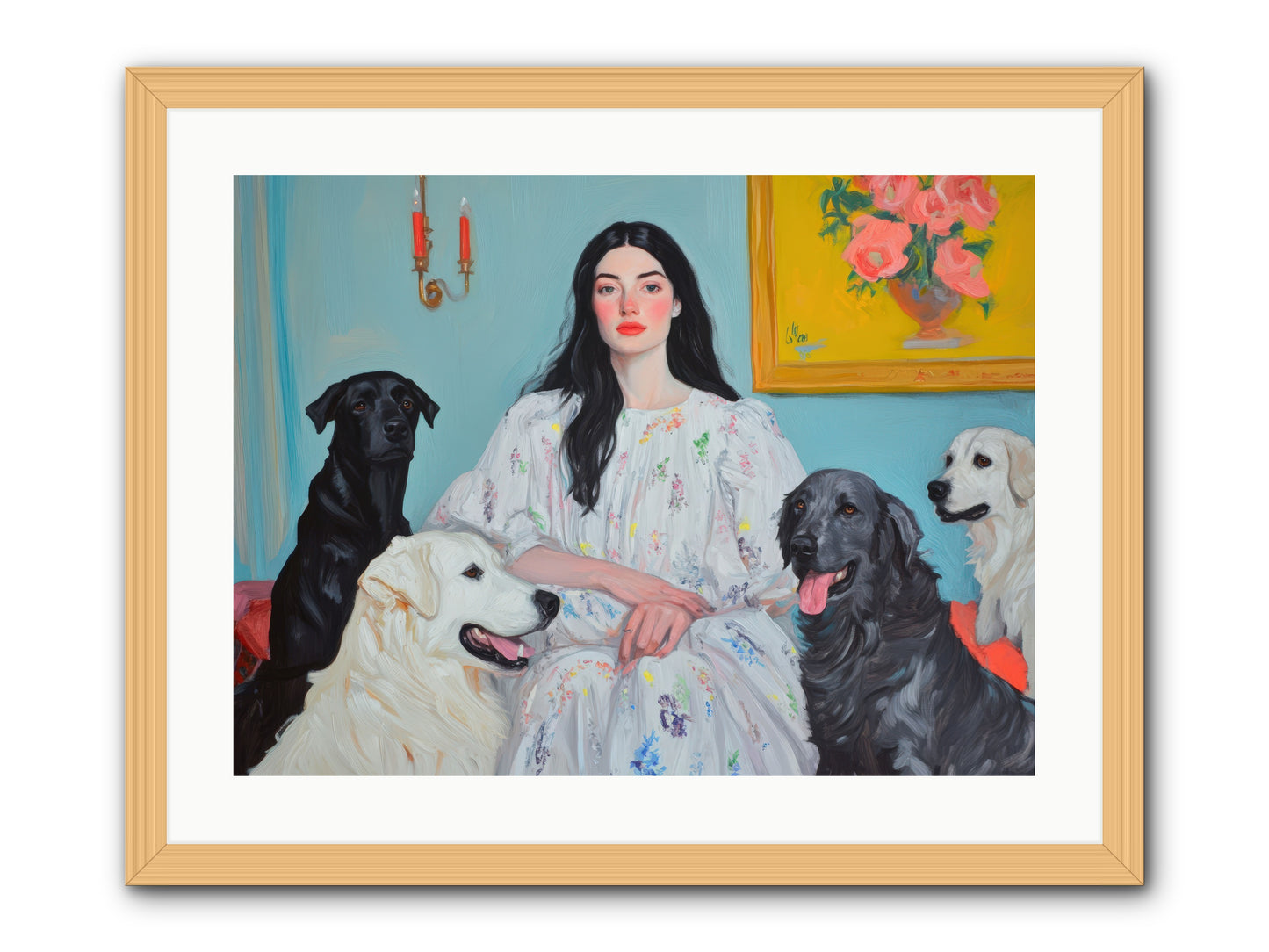 Her Hours Were SilverREZ -- Framed Print - Natural 24x18