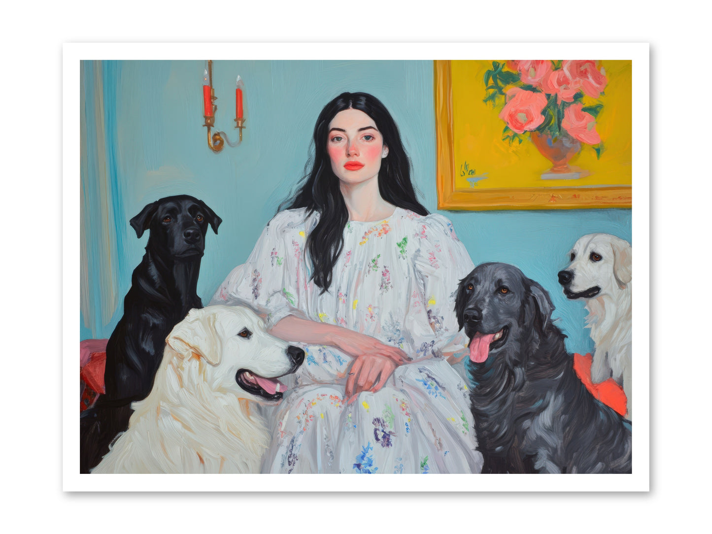Her Hours Were SilverREZ -- Paper Print 32x24
