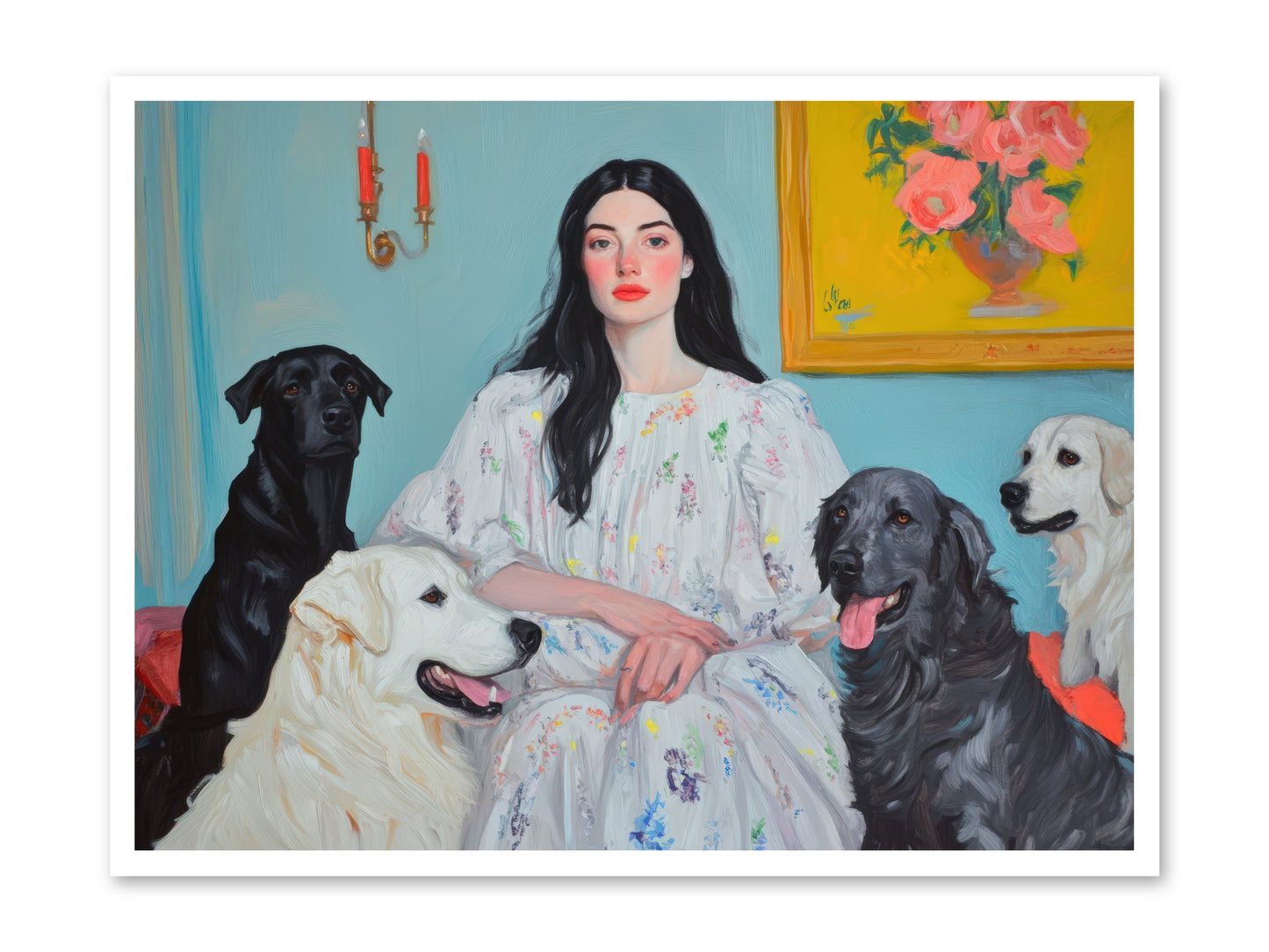 Her Hours Were SilverREZ -- Paper Print 40x30