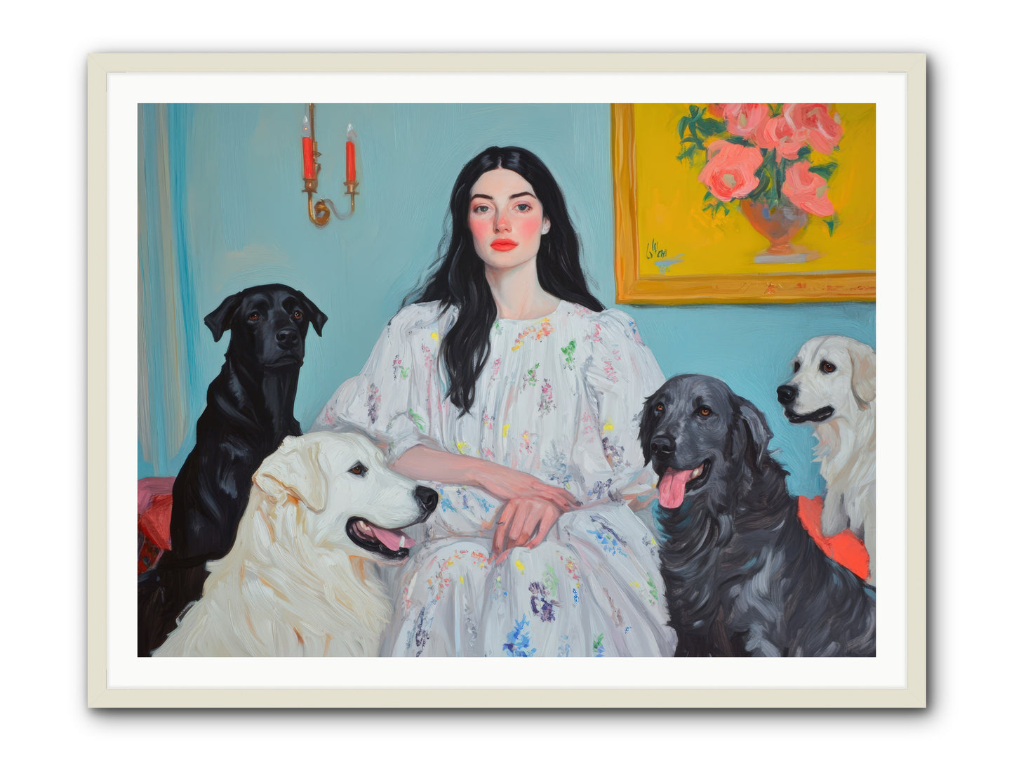 Her Hours Were SilverREZ -- Framed Print - White 48x36