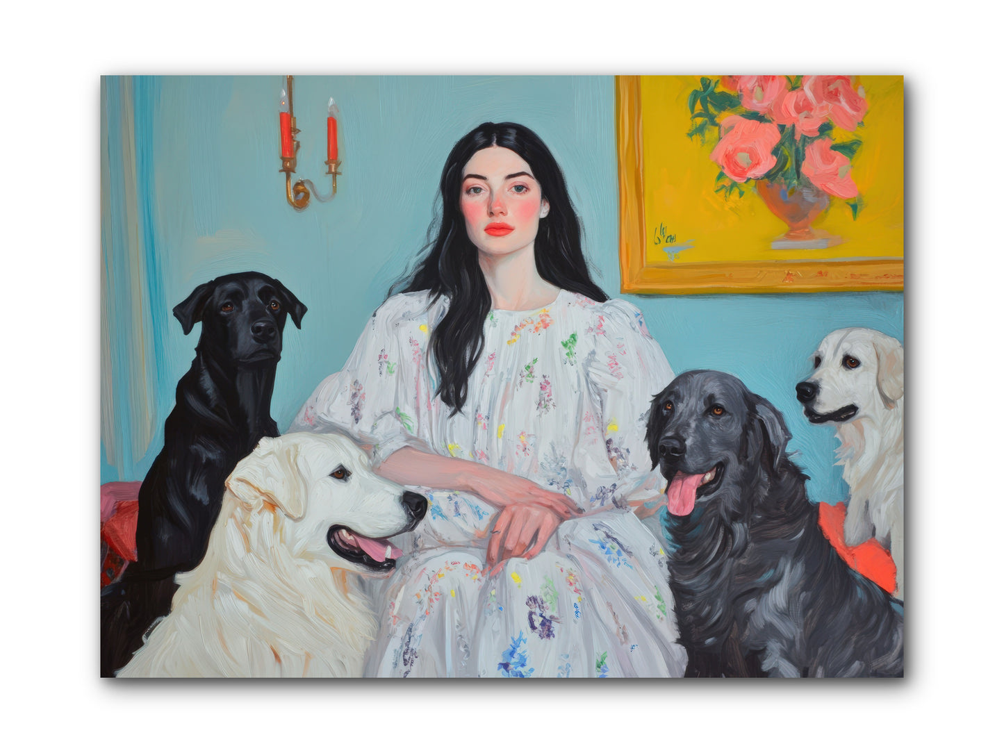 Her Hours Were SilverREZ -- Wrapped Canvas 12x9