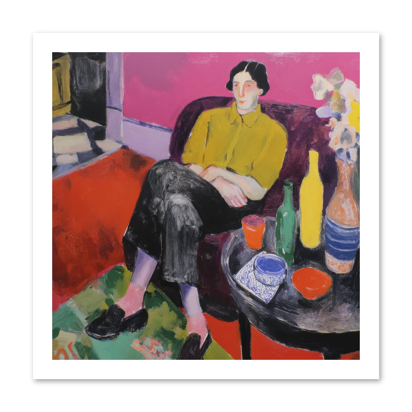 Her Language -- Loose Canvas Print 16x16