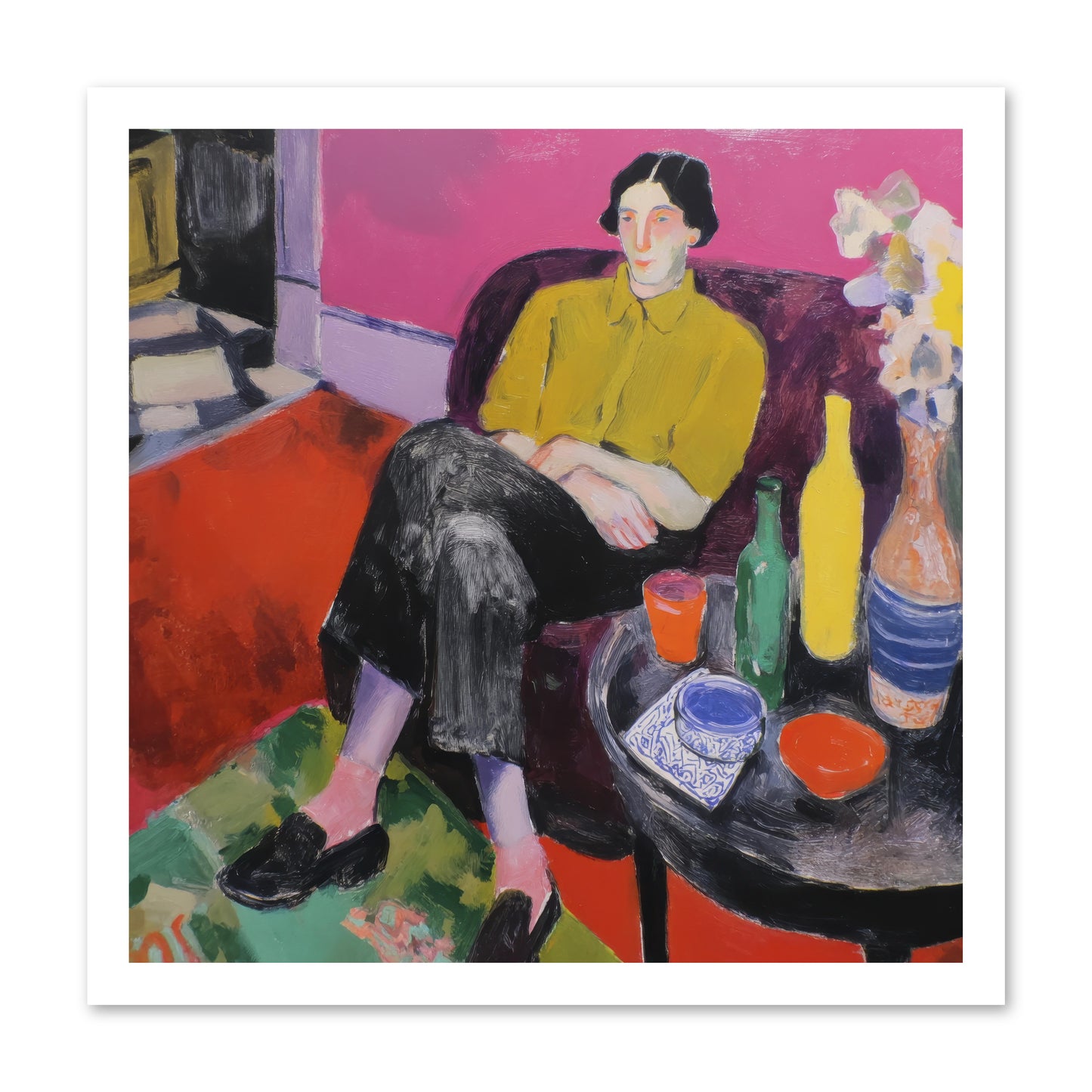 Her Language -- Loose Canvas Print 20x20