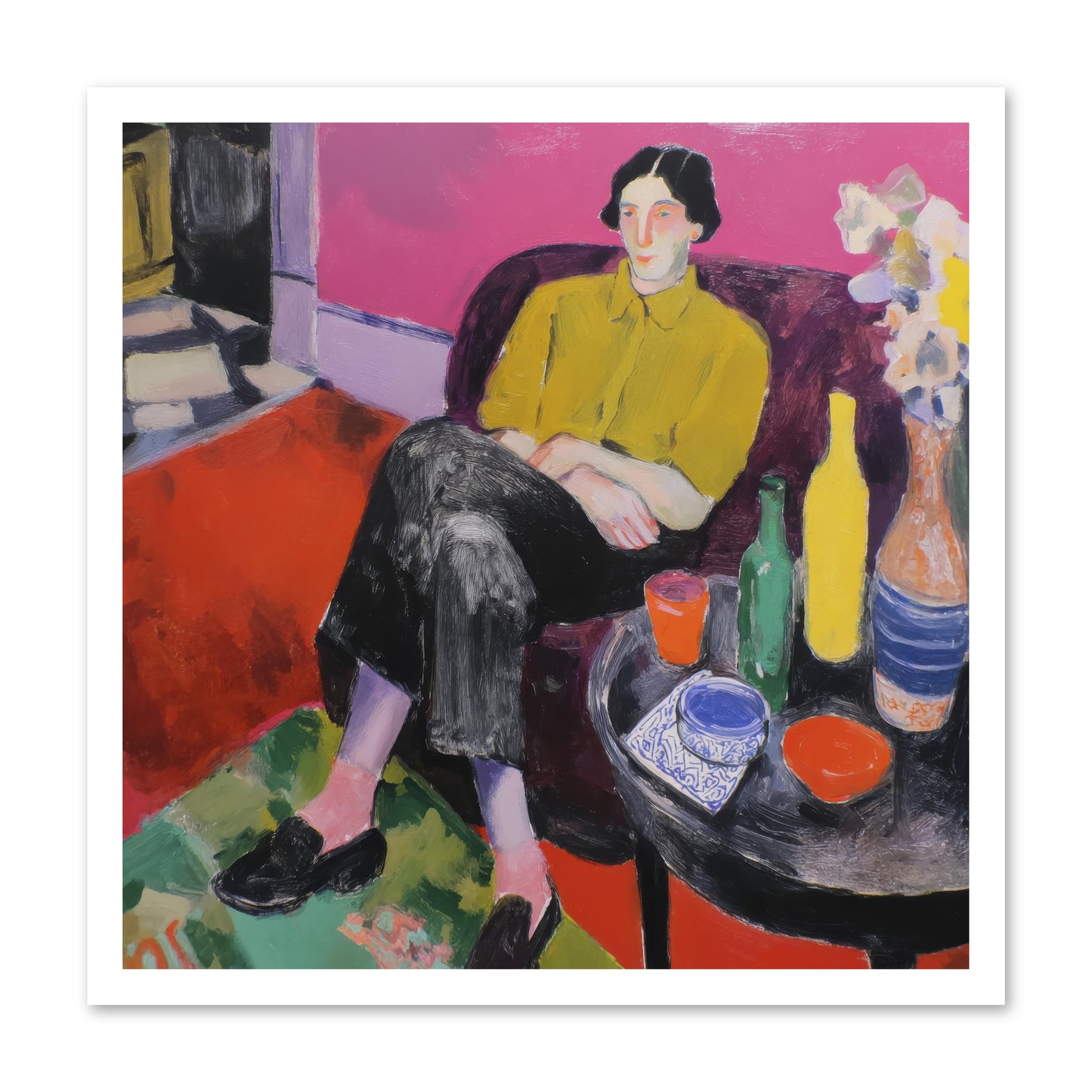 Her Language -- Loose Canvas Print 24x24