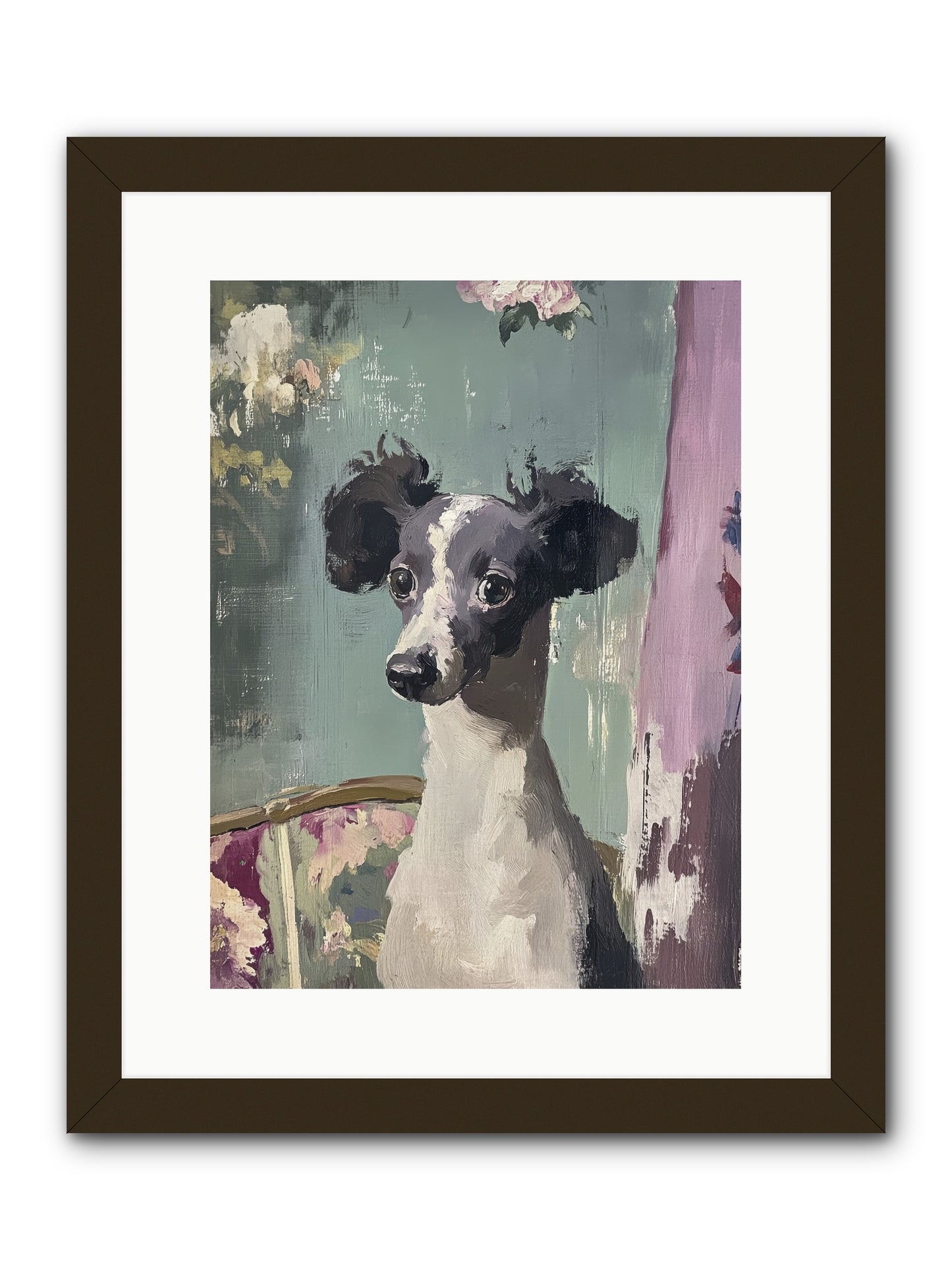Her Magnificent Self -- Framed Print - Black 12x16