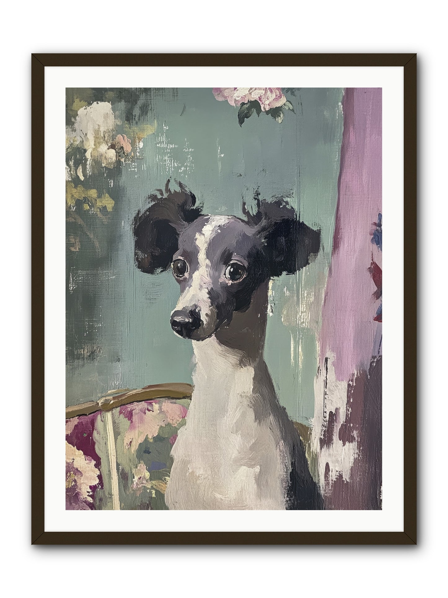 Her Magnificent Self -- Framed Print - Black 30x40