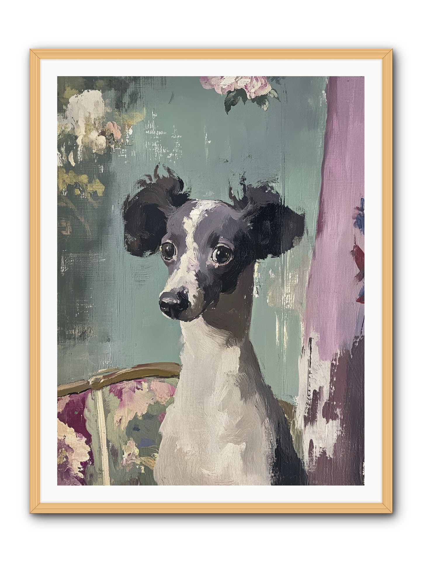 Her Magnificent Self -- Framed Print - Natural 36x48