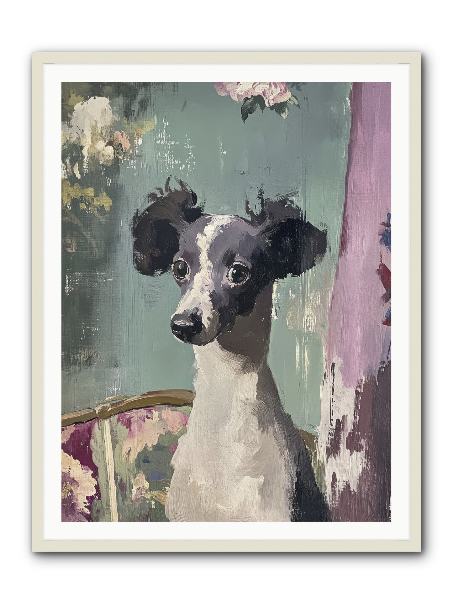 Her Magnificent Self -- Framed Print - White 36x48