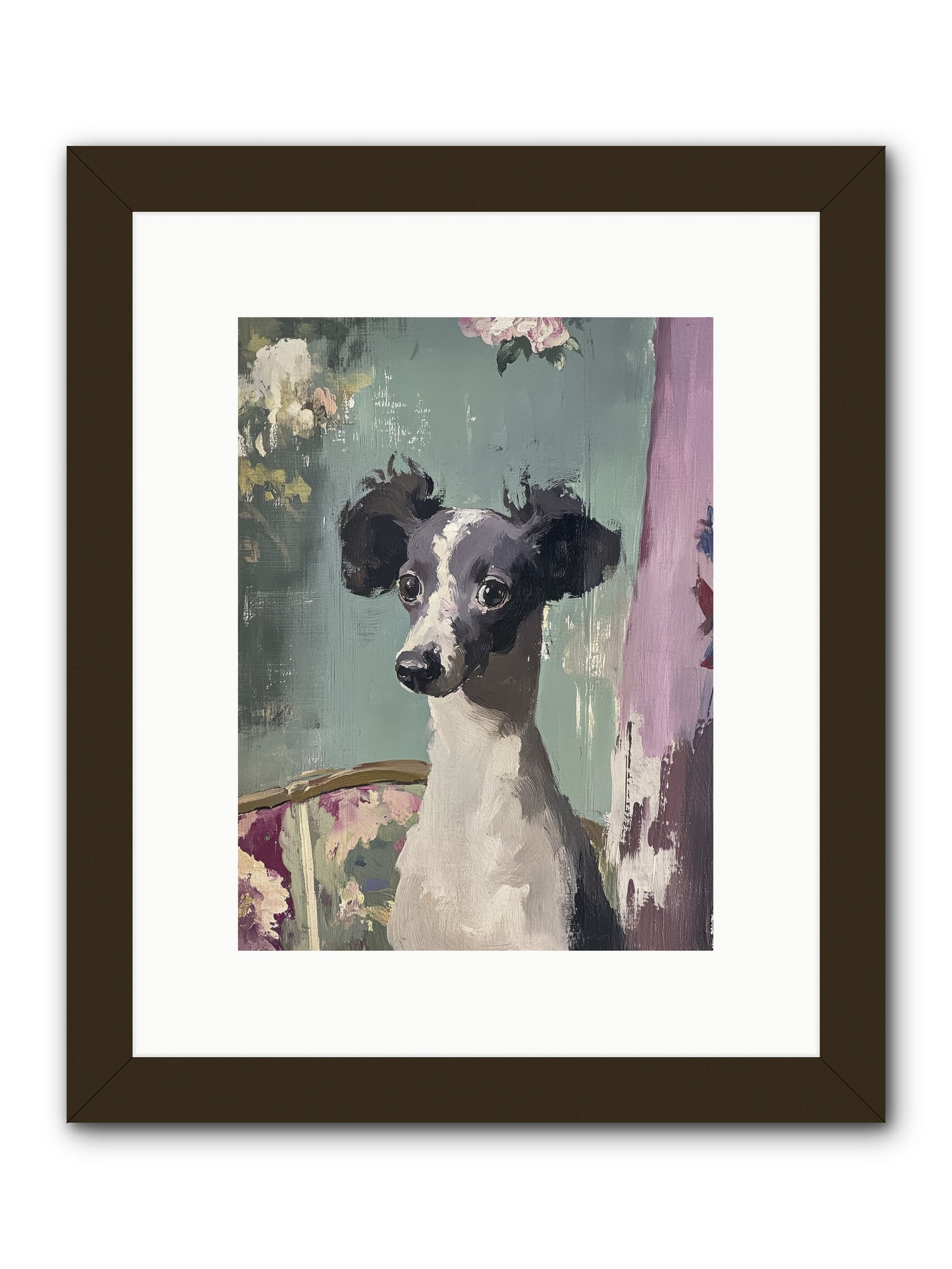 Her Magnificent Self -- Framed Print - Black 9x12