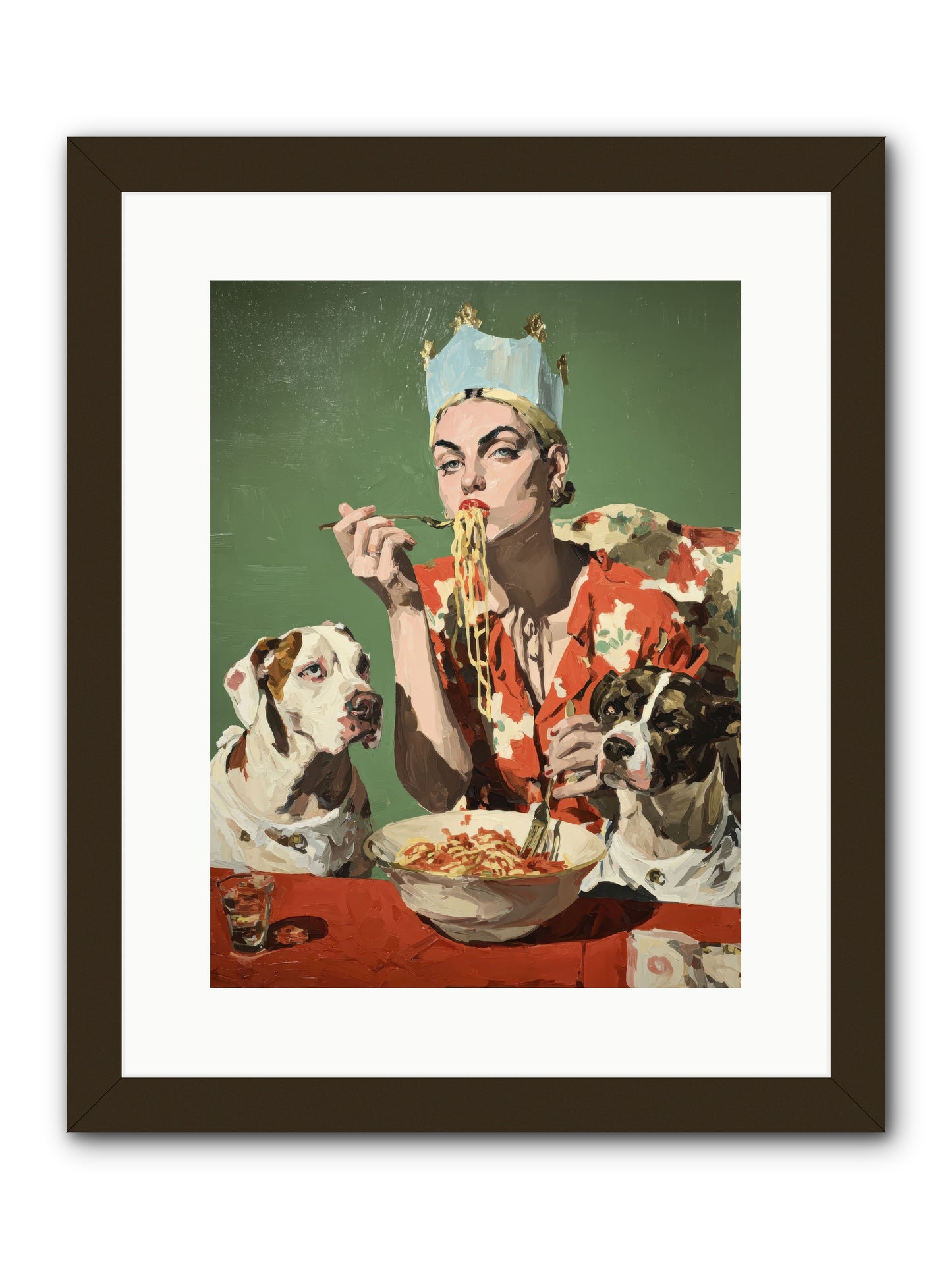 Her Majesty Of Lazy Afternoons -- Framed Print - Black 12x16