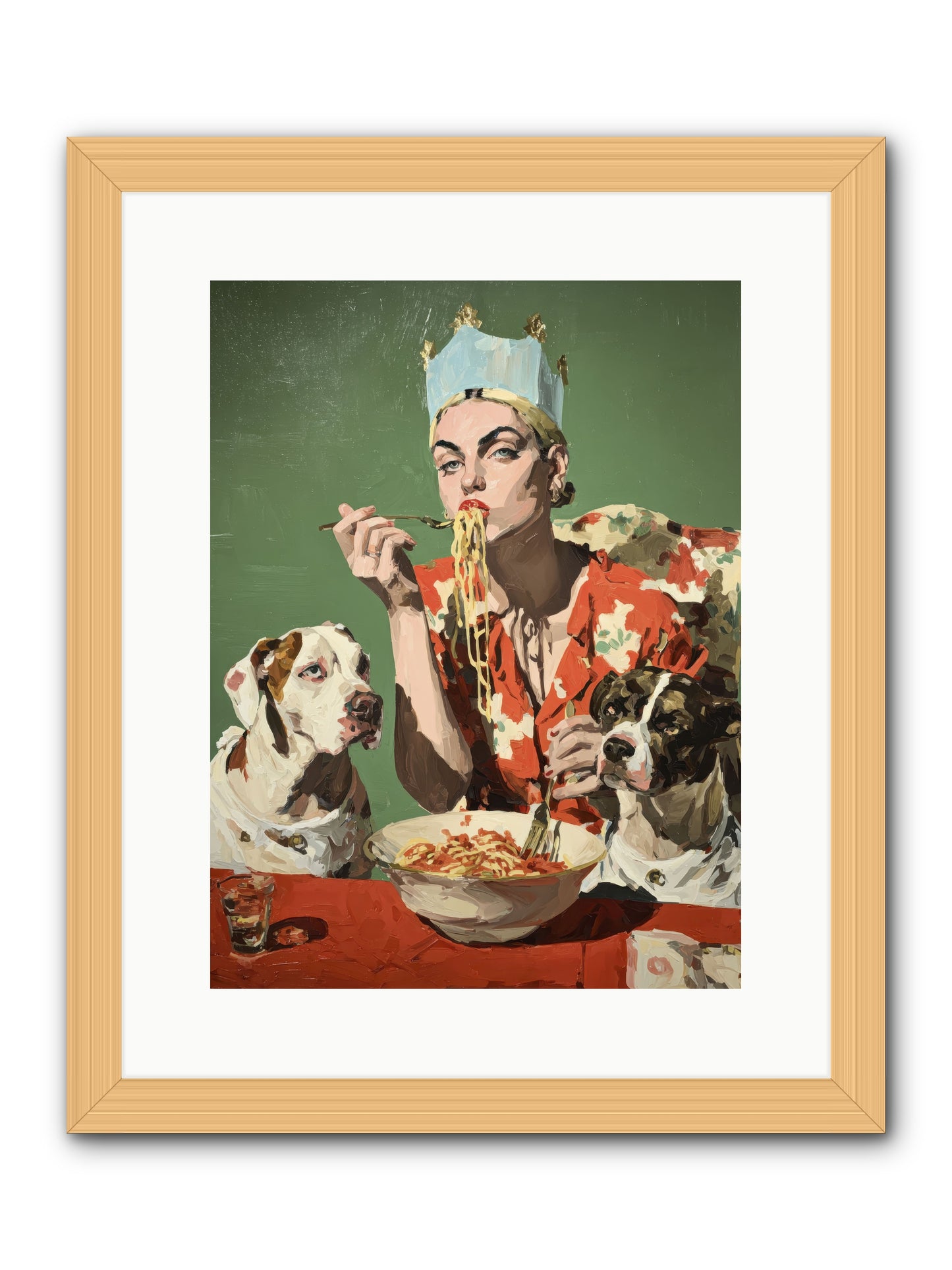 Her Majesty Of Lazy Afternoons -- Framed Print - Natural 12x16