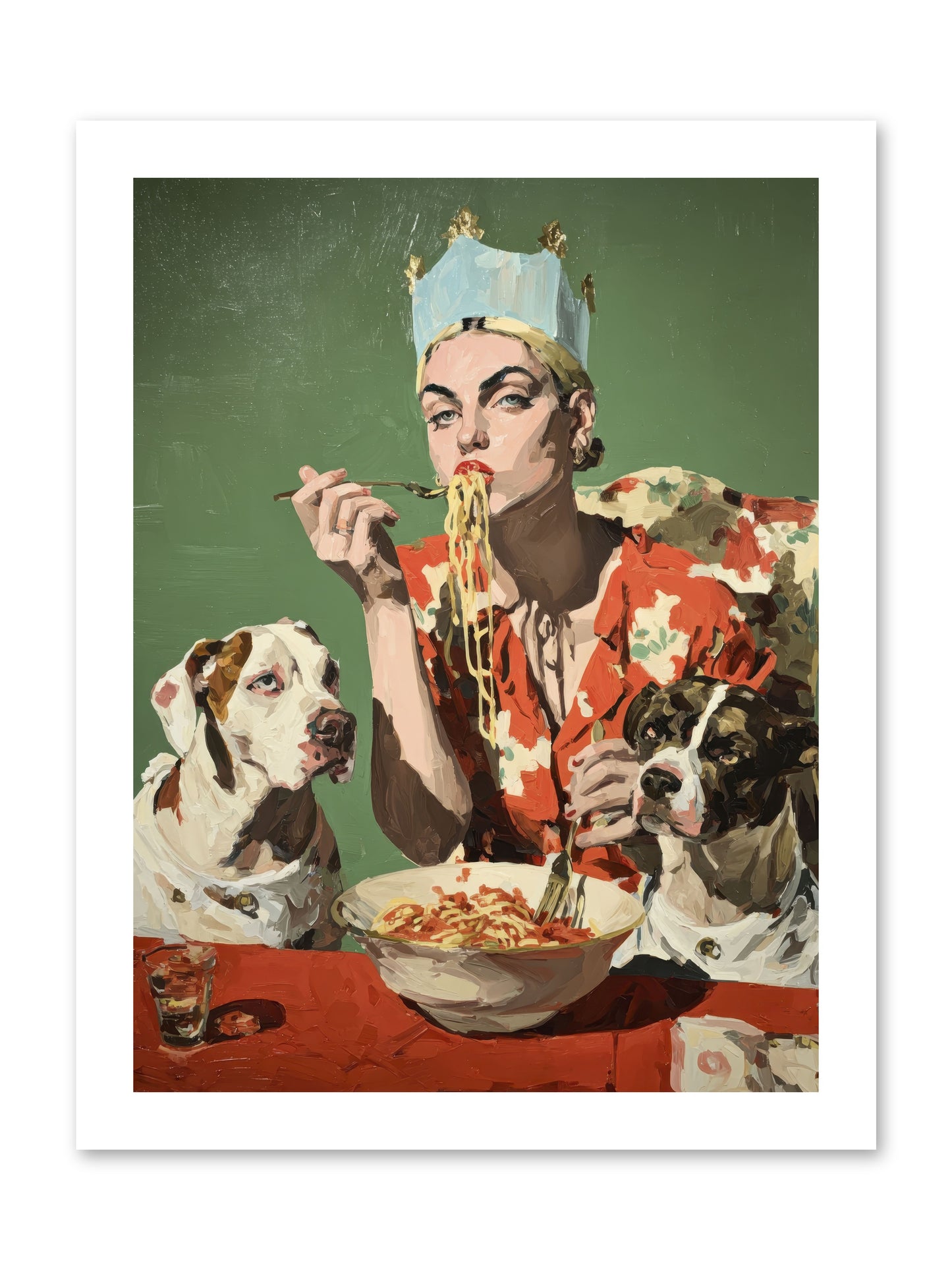Her Majesty Of Lazy Afternoons -- Loose Canvas Print 12x16