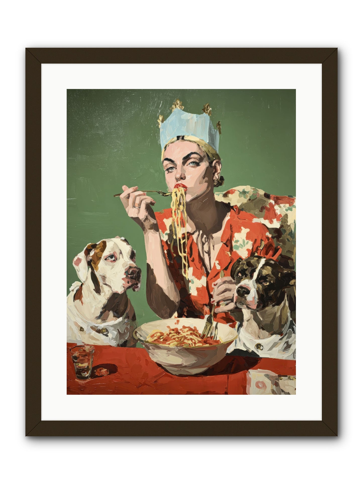 Her Majesty Of Lazy Afternoons -- Framed Print - Black 18x24