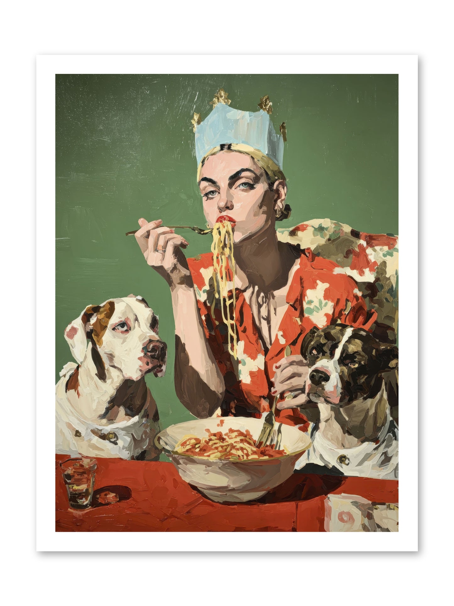 Her Majesty Of Lazy Afternoons -- Loose Canvas Print 18x24