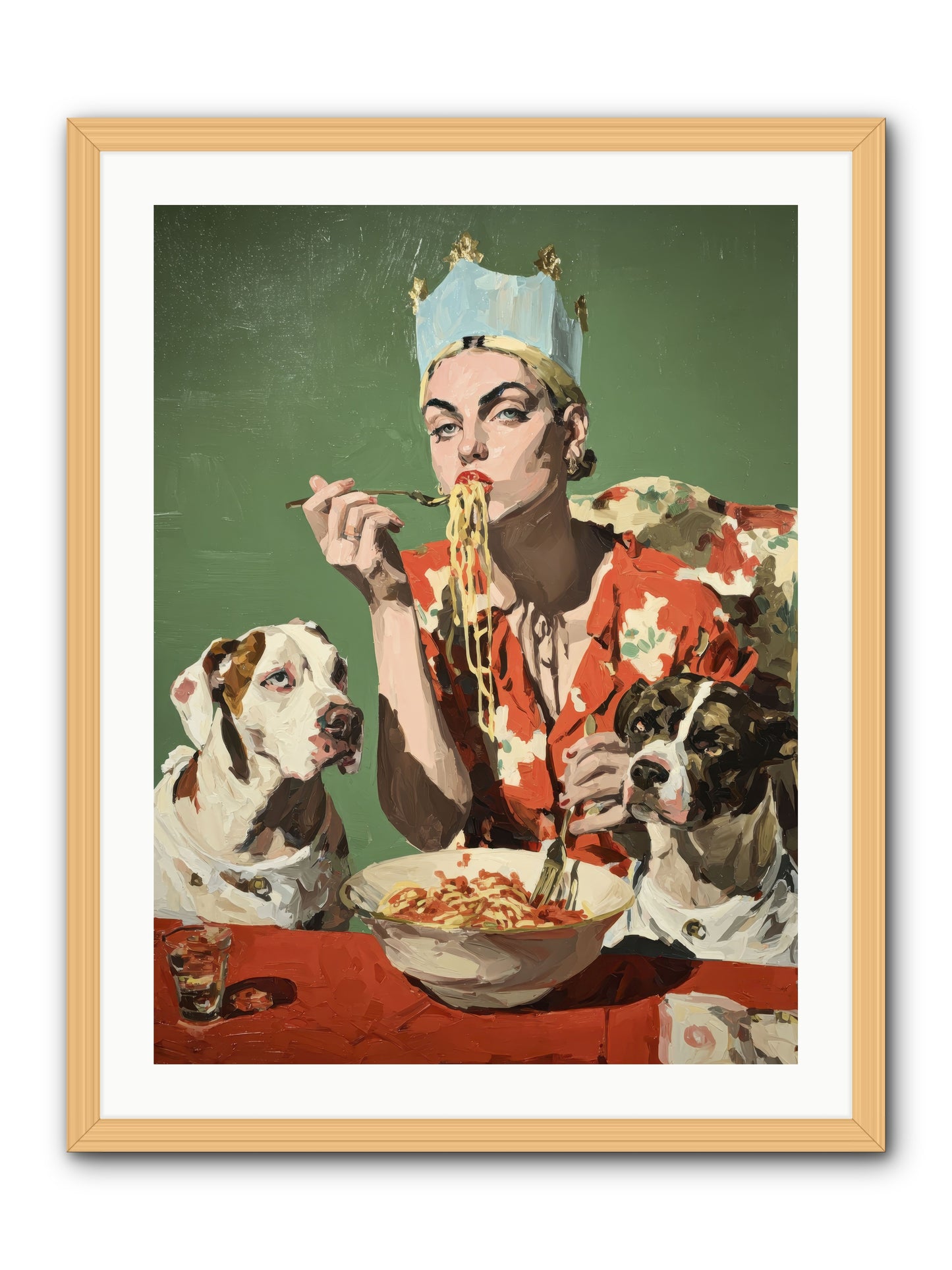 Her Majesty Of Lazy Afternoons -- Framed Print - Natural 24x32
